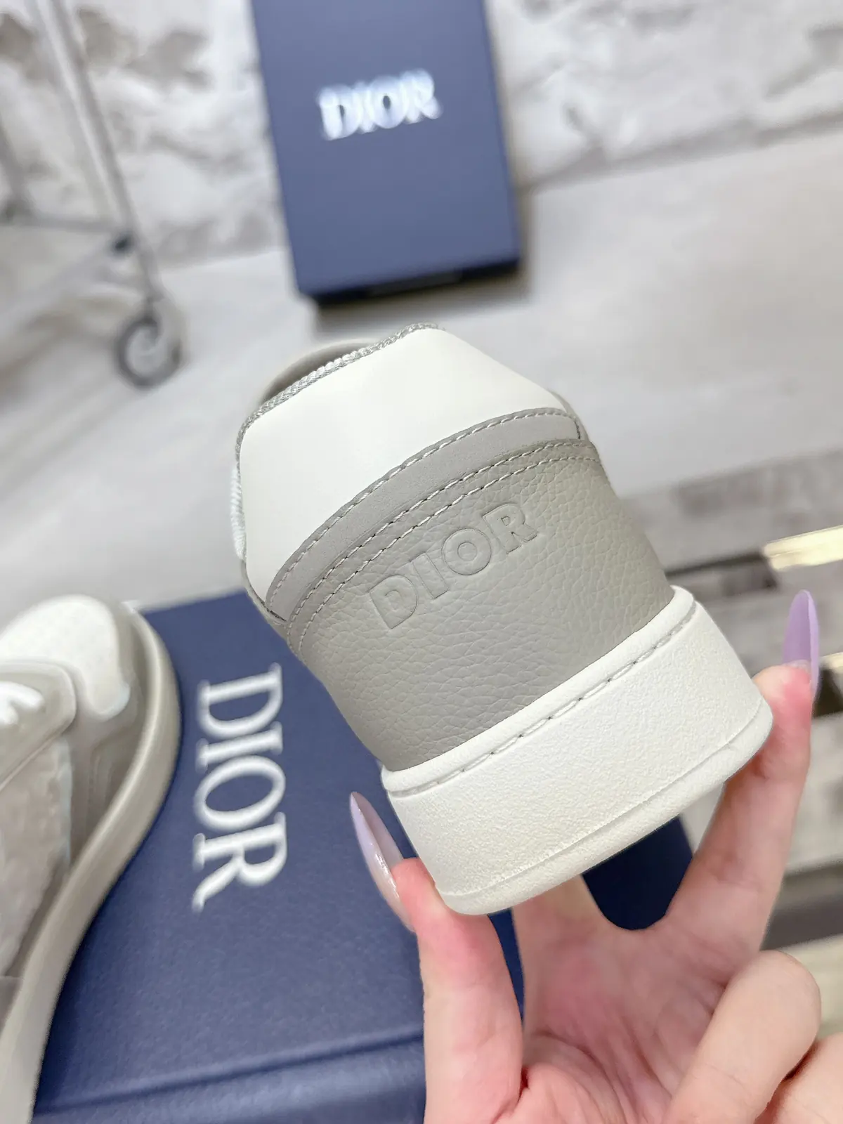 Dior Style White Leather Men's Shoes Lookbook Reference image 4