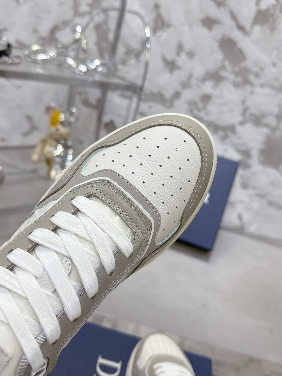 Dior Style White Leather Men's Shoes Lookbook Reference image 5