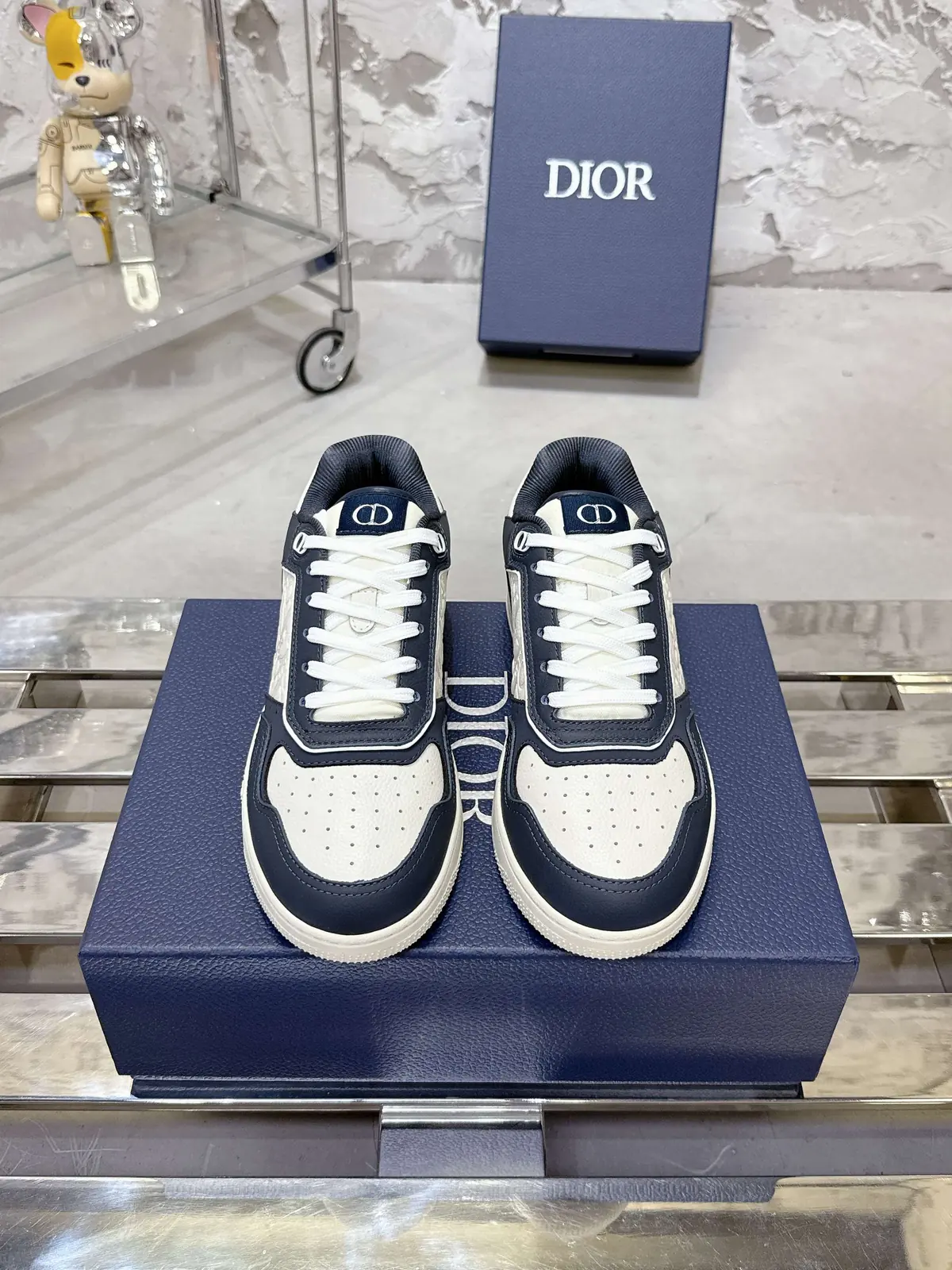 Dior Style White Leather Men's Shoes Lookbook Reference image 2