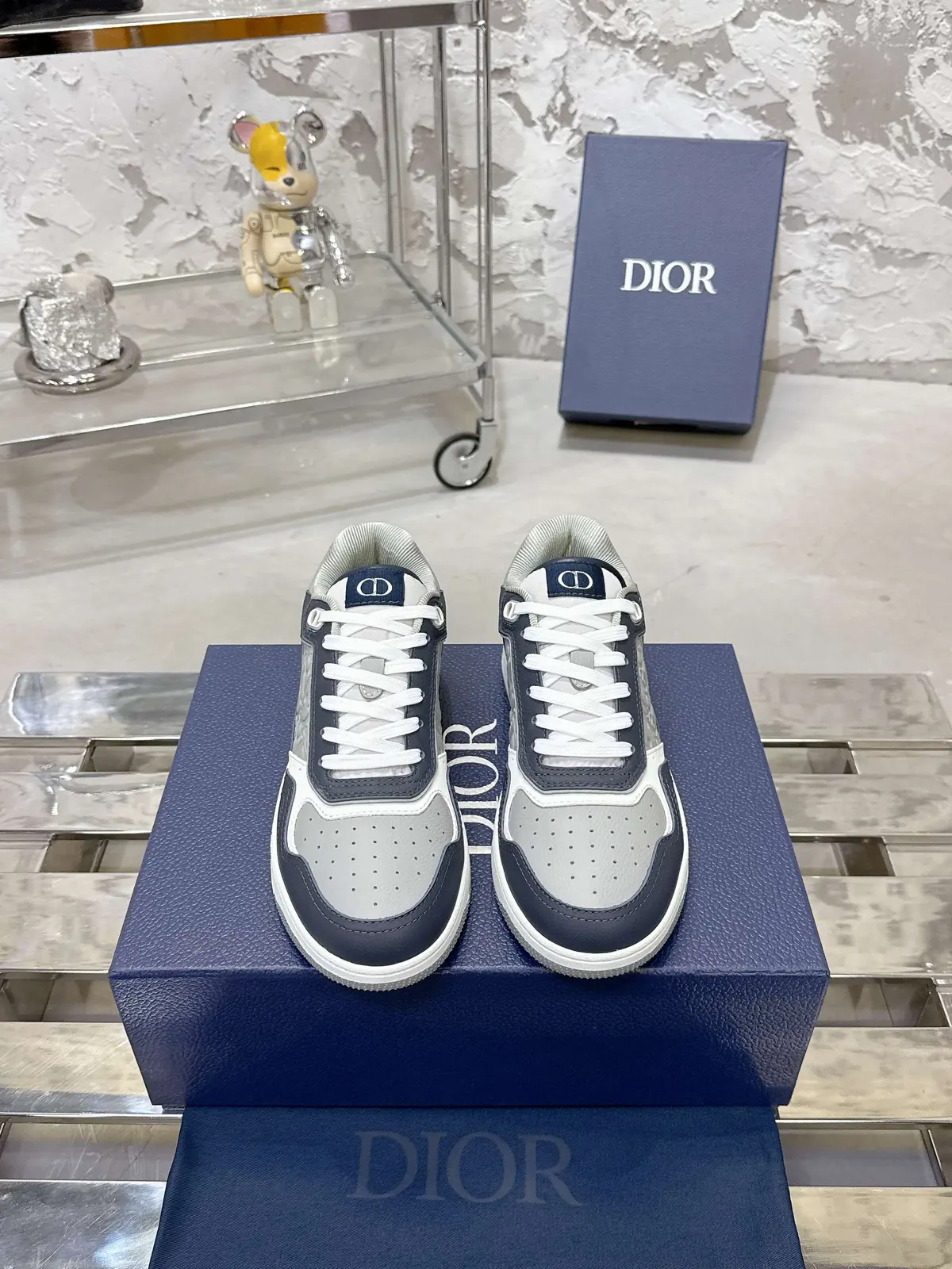 Dior Style White Leather Men's Shoes Lookbook Reference image 1