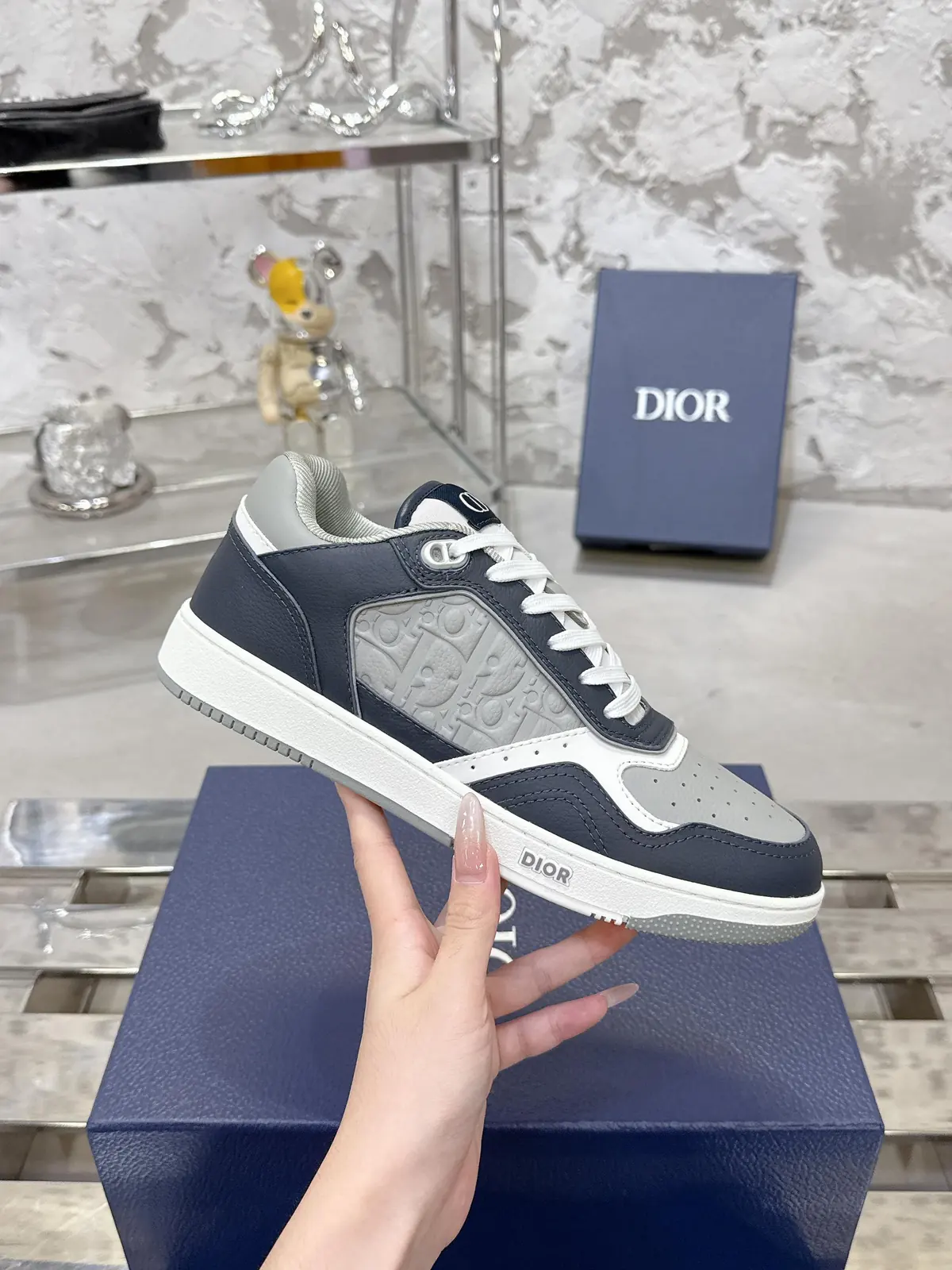Dior Style White Leather Men's Shoes Lookbook Reference image 6
