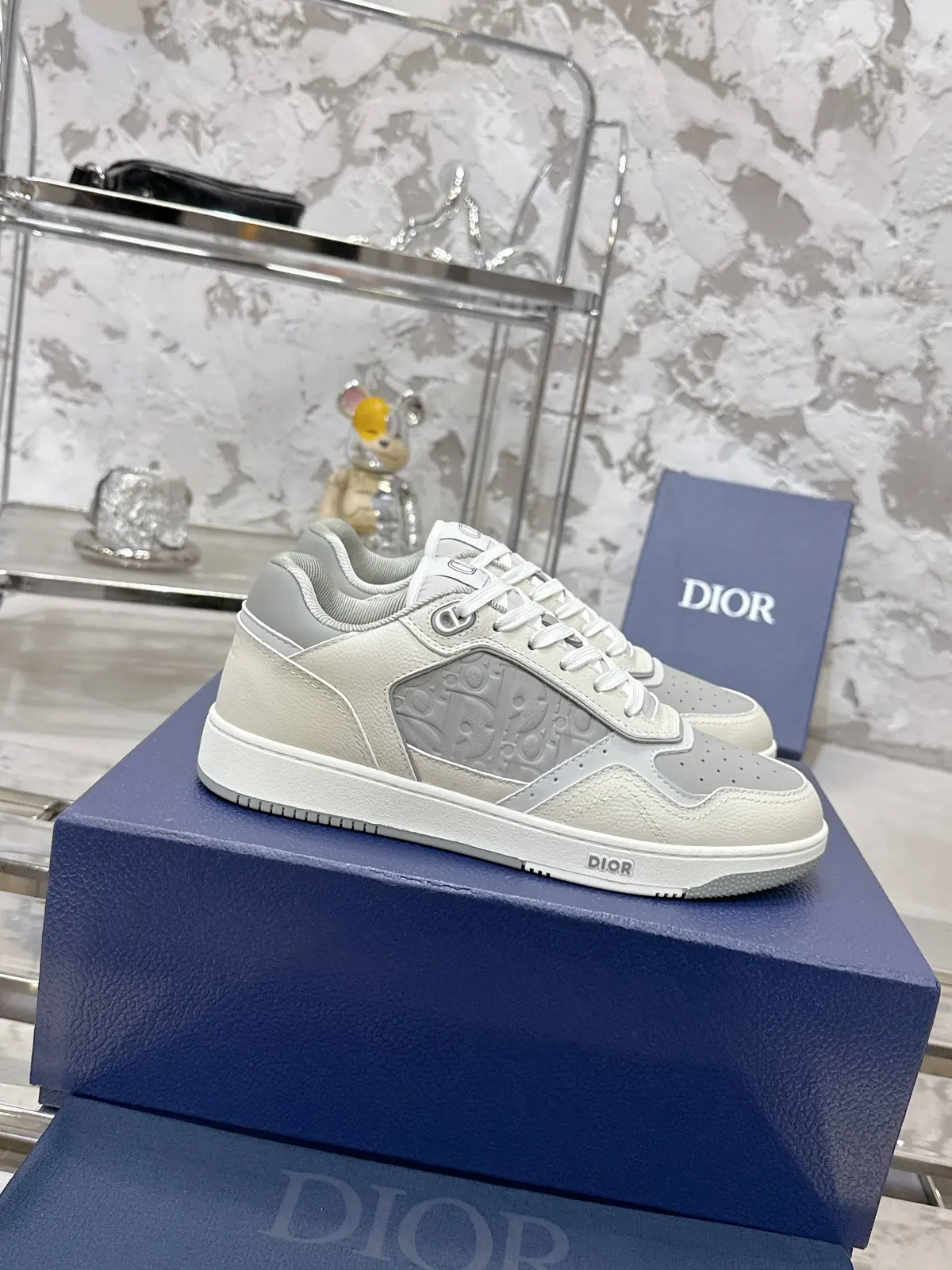 Dior Style White Leather Men's Shoes Lookbook Reference image 2