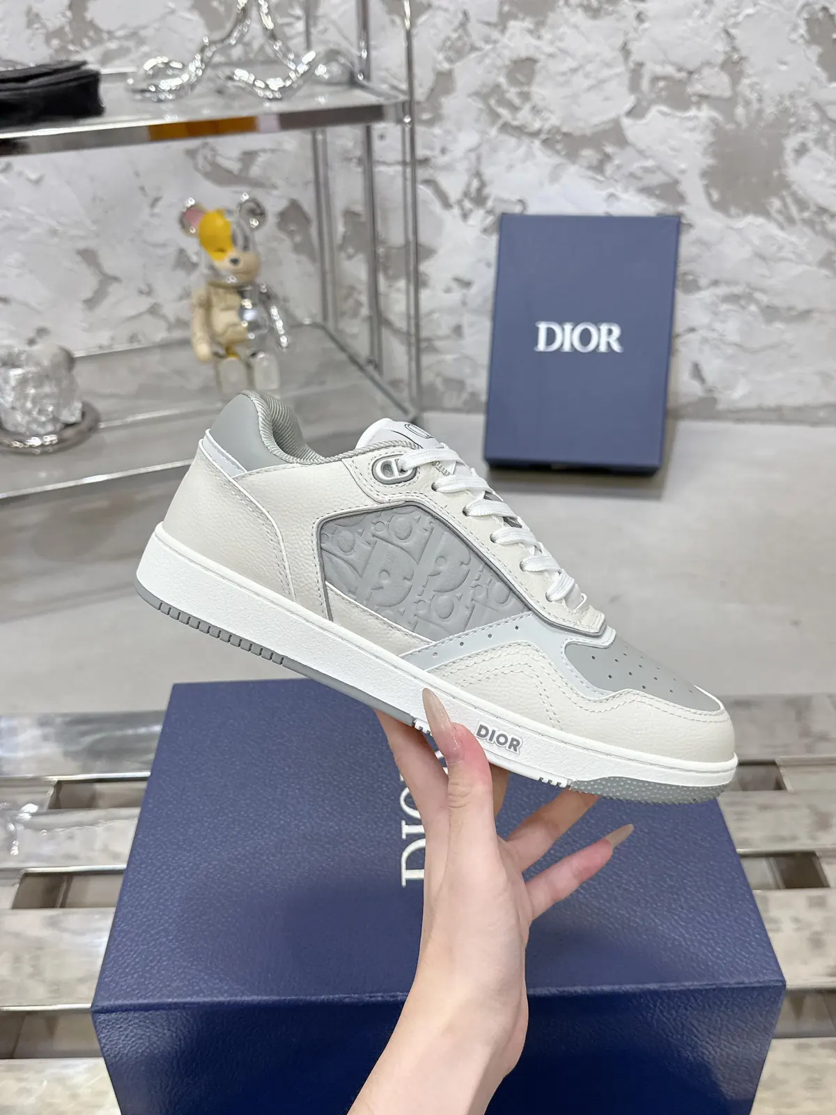 Dior Style White Leather Men's Shoes Lookbook Reference image 6