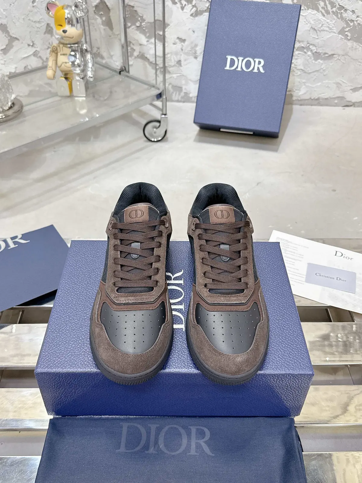 Dior Style White Leather Men's Shoes Lookbook Reference image 1