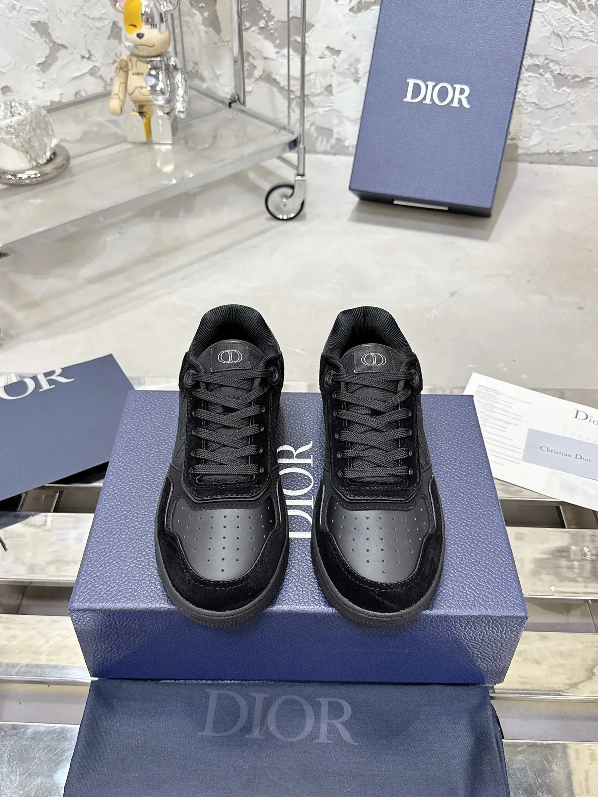 Dior Style White Leather Men's Shoes Lookbook Reference image 1