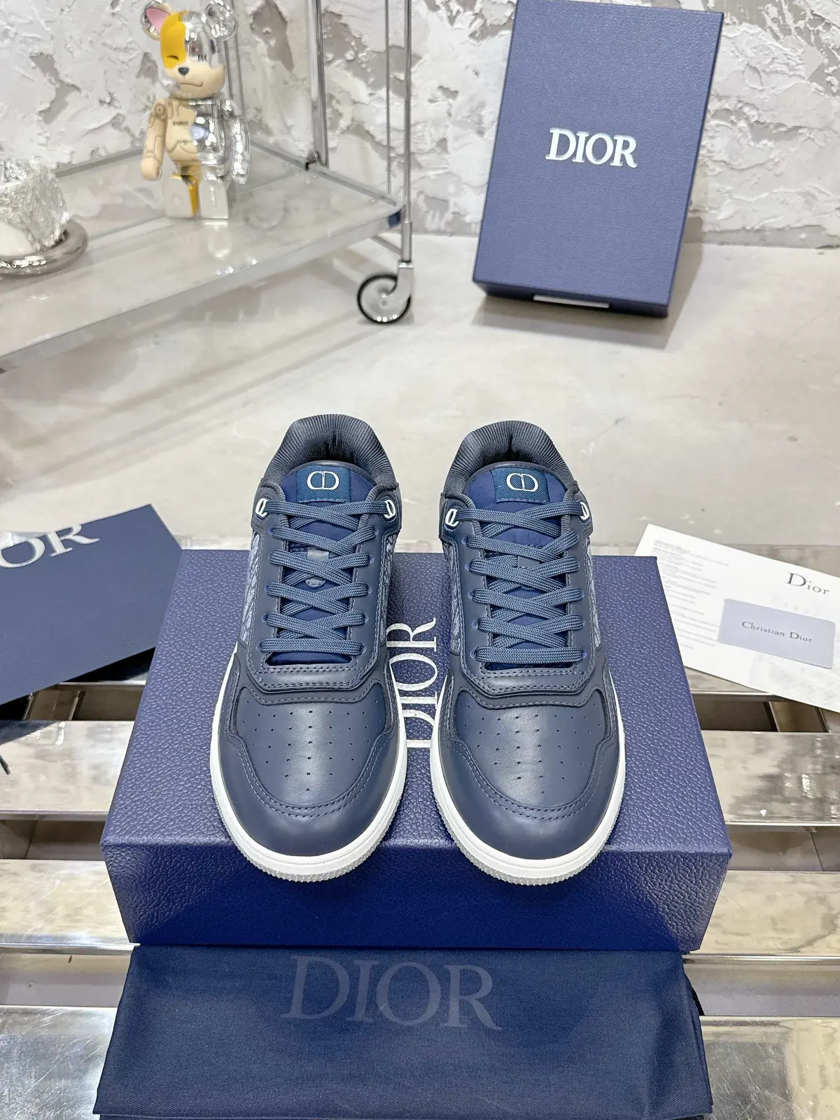 Dior Style White Leather Men's Shoes Lookbook Reference image 1