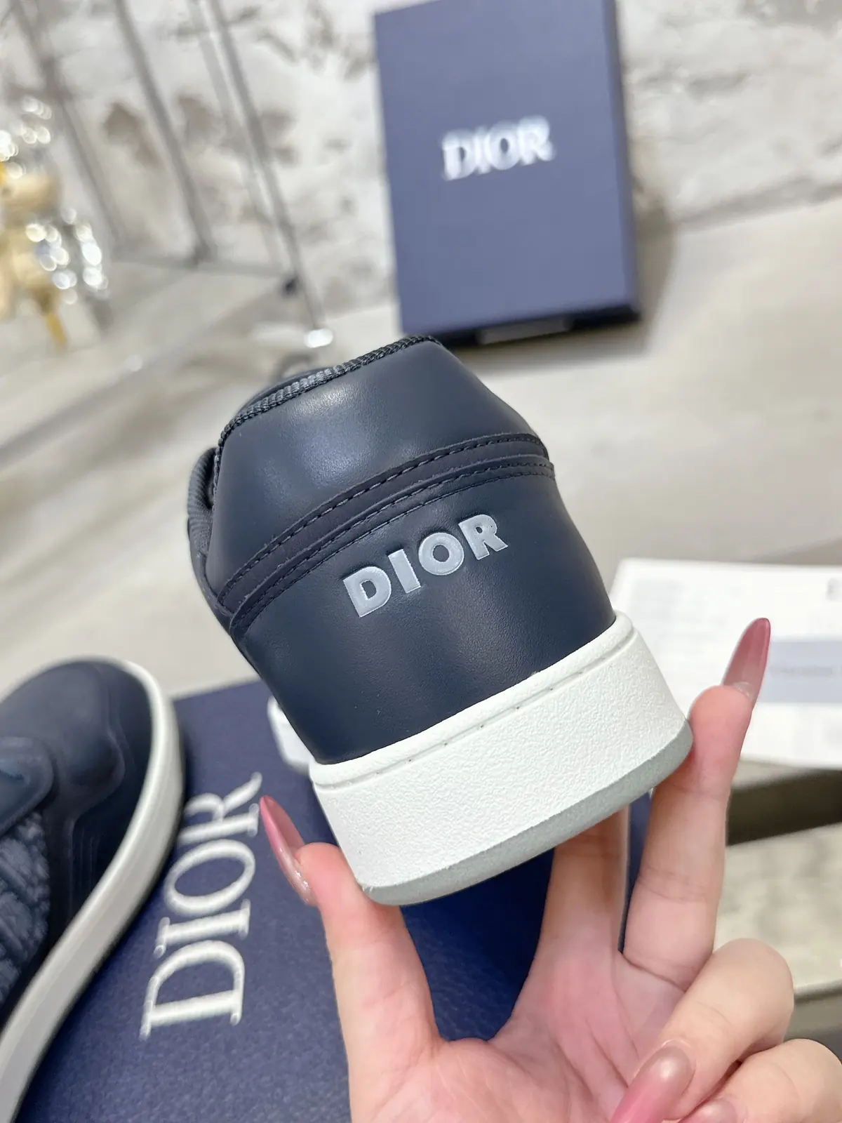Dior Style White Leather Men's Shoes Lookbook Reference image 4