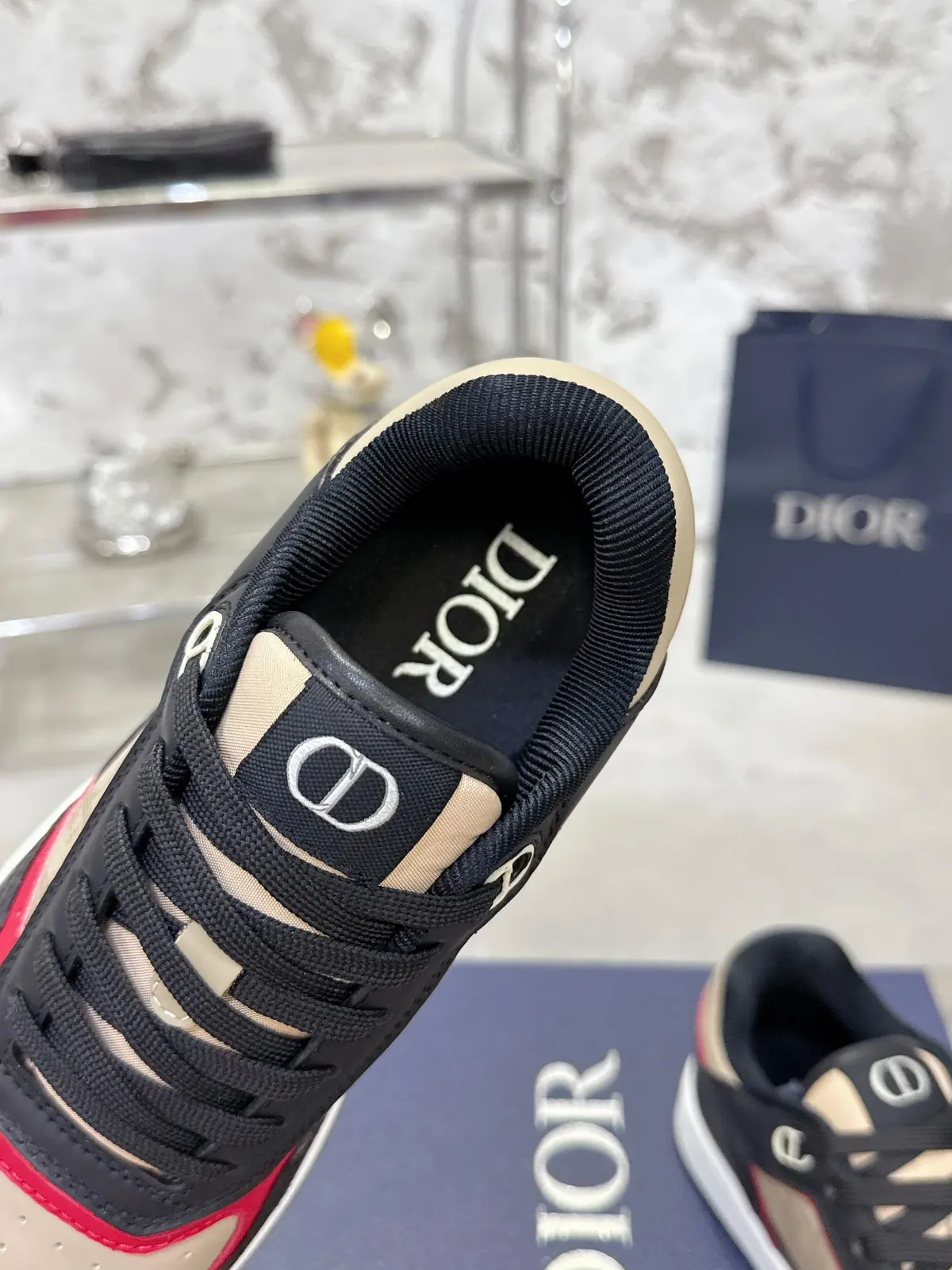 Dior Style White Leather Men's Shoes Lookbook Reference image 4