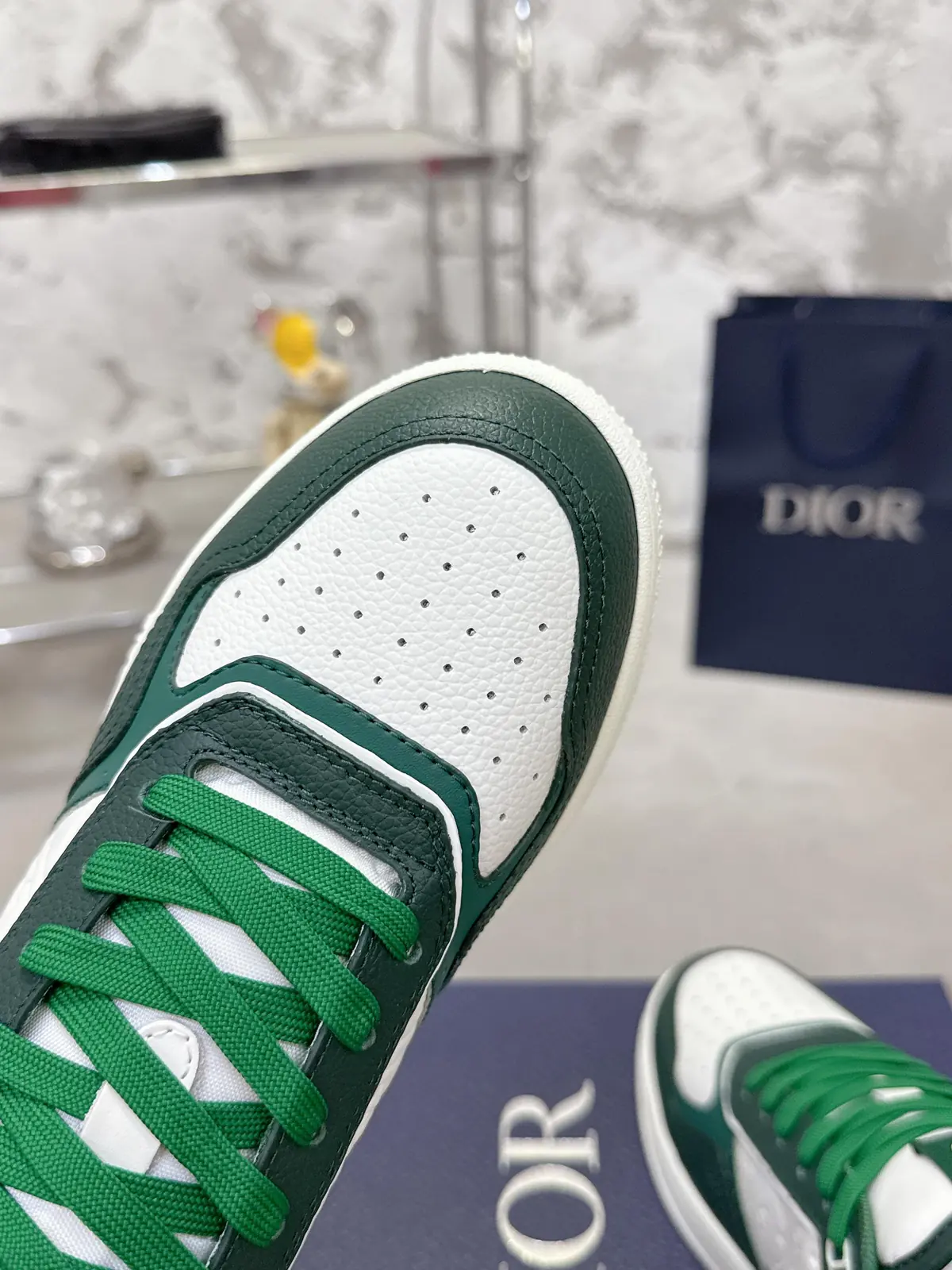 Dior Style White Leather Men's Shoes Lookbook Reference image 2