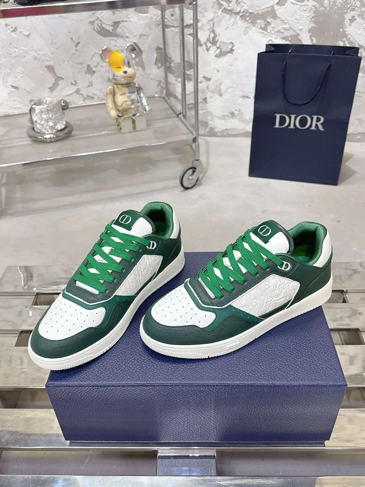 Dior Style White Leather Men's Shoes Lookbook Reference image 3