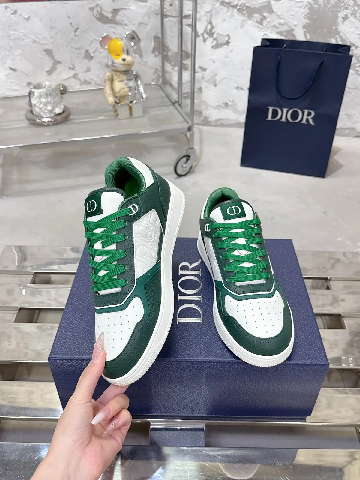 Dior Style White Leather Men's Shoes Lookbook Reference image 5