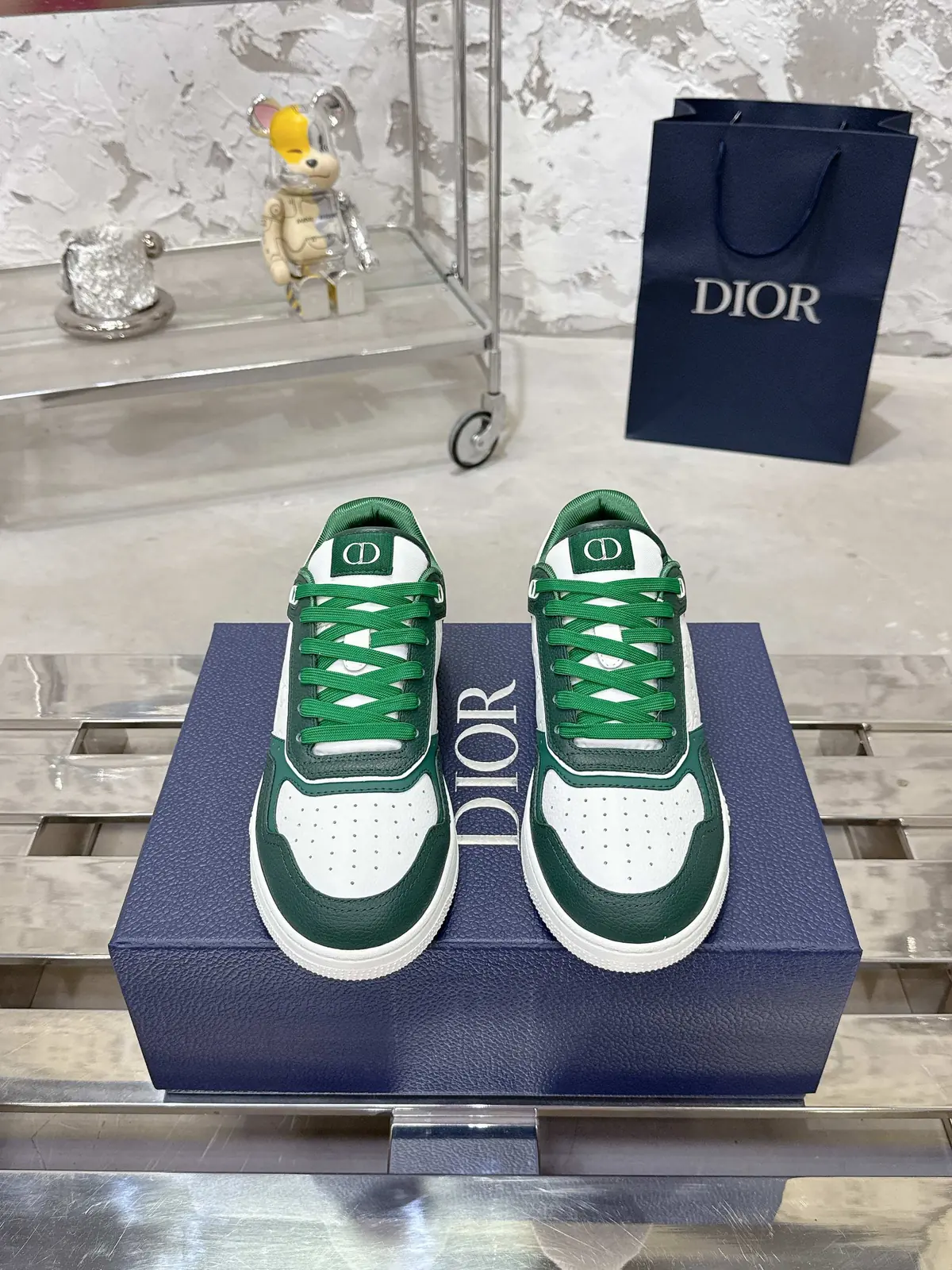 Dior Style White Leather Men's Shoes Lookbook Reference image 6