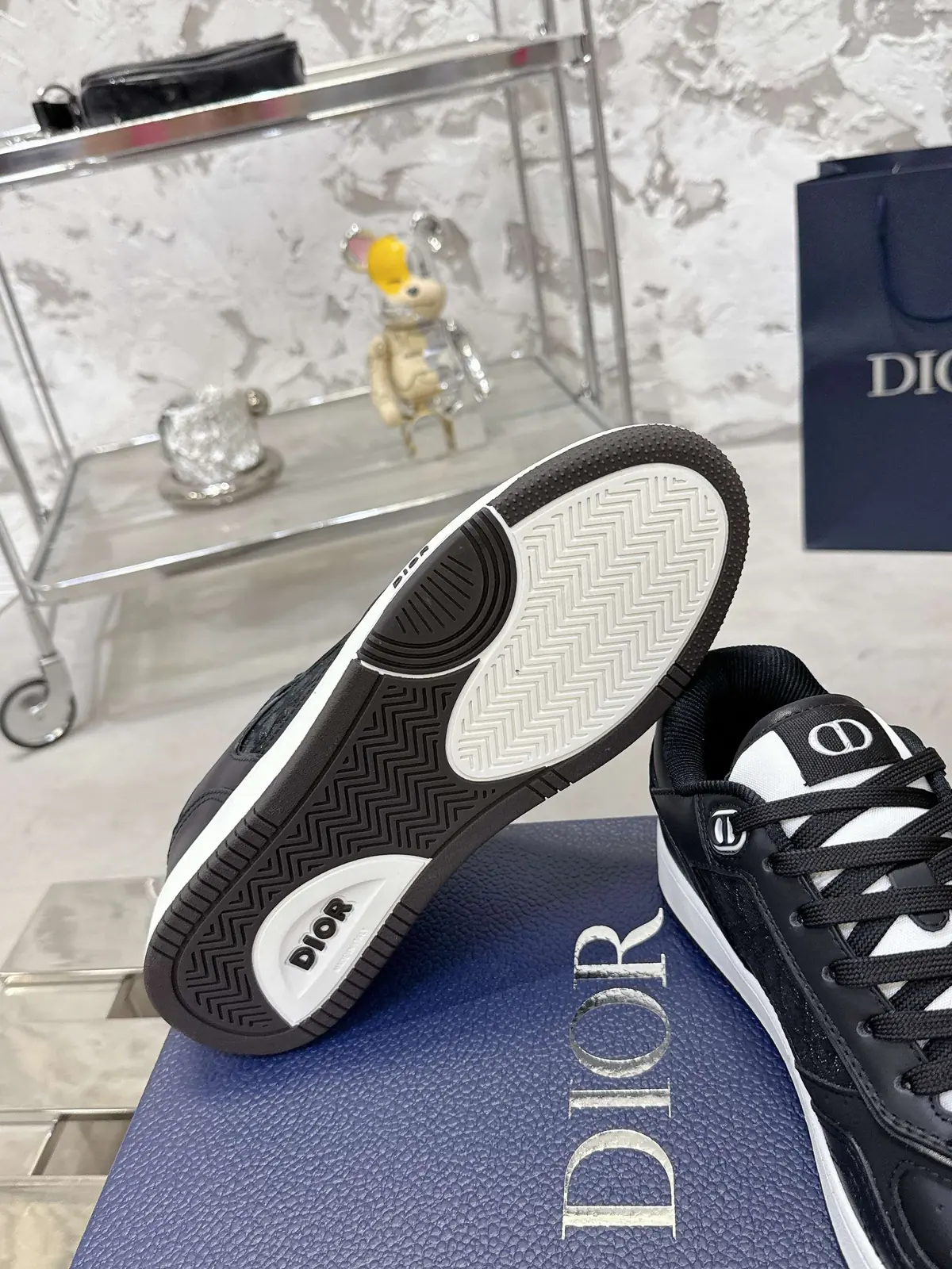 Dior Style White Leather Men's Shoes Lookbook Reference image 6