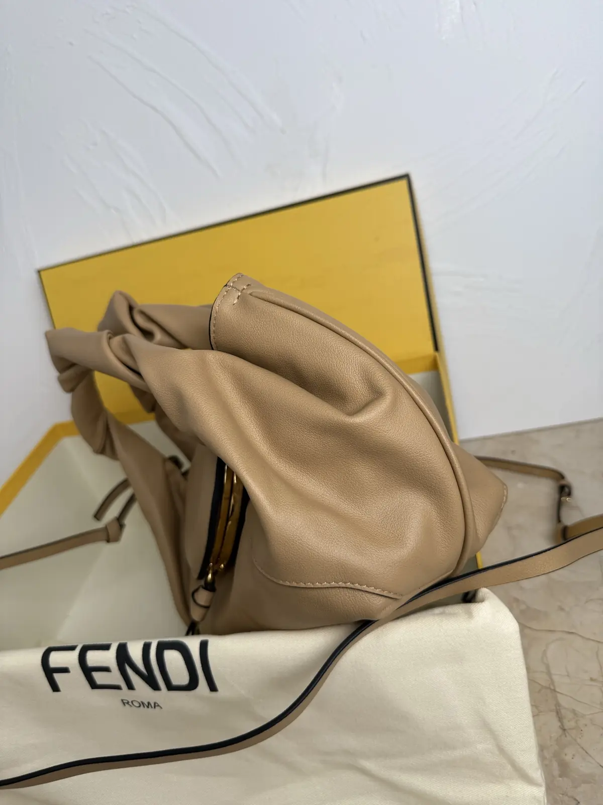 Fendi Style Black Leather Top Handle Bag Lookbook Reference image 3