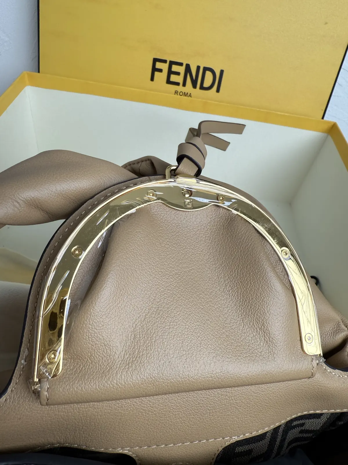 Fendi Style Black Leather Top Handle Bag Lookbook Reference image 6