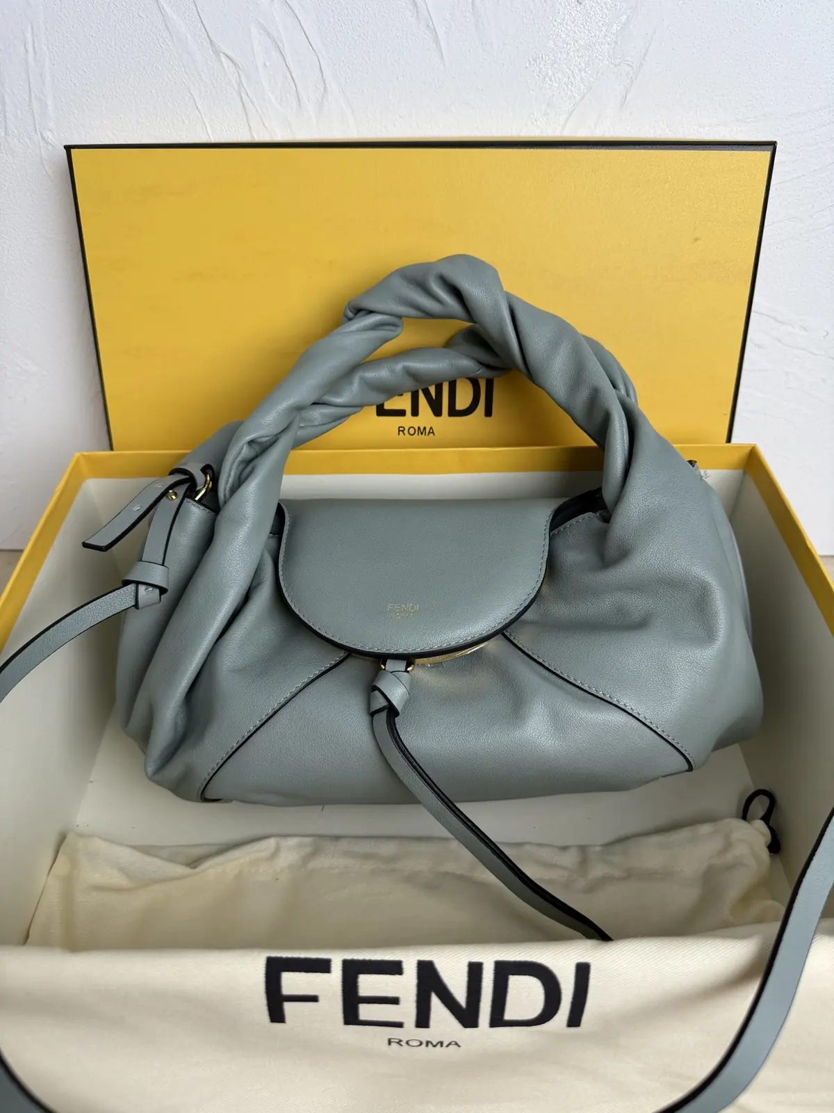 Fendi Style Black Leather Top Handle Bag Lookbook Reference image 1