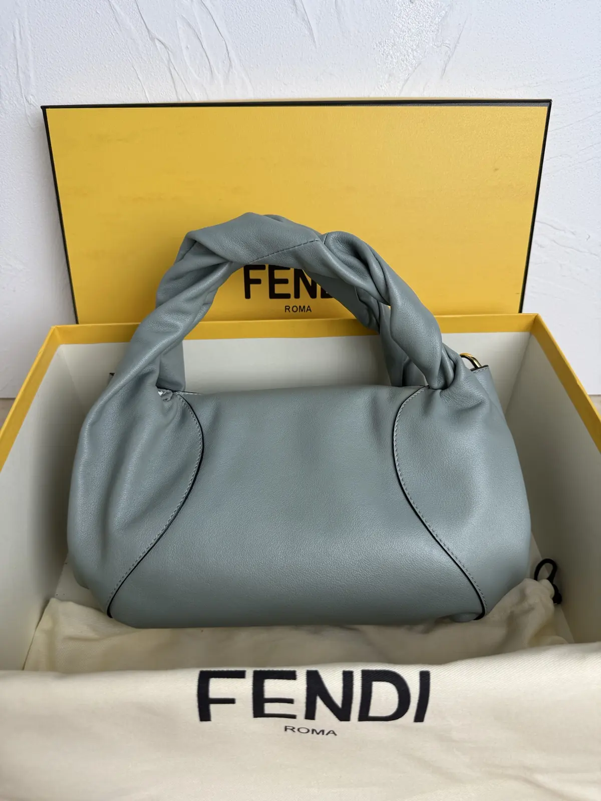 Fendi Style Black Leather Top Handle Bag Lookbook Reference image 2
