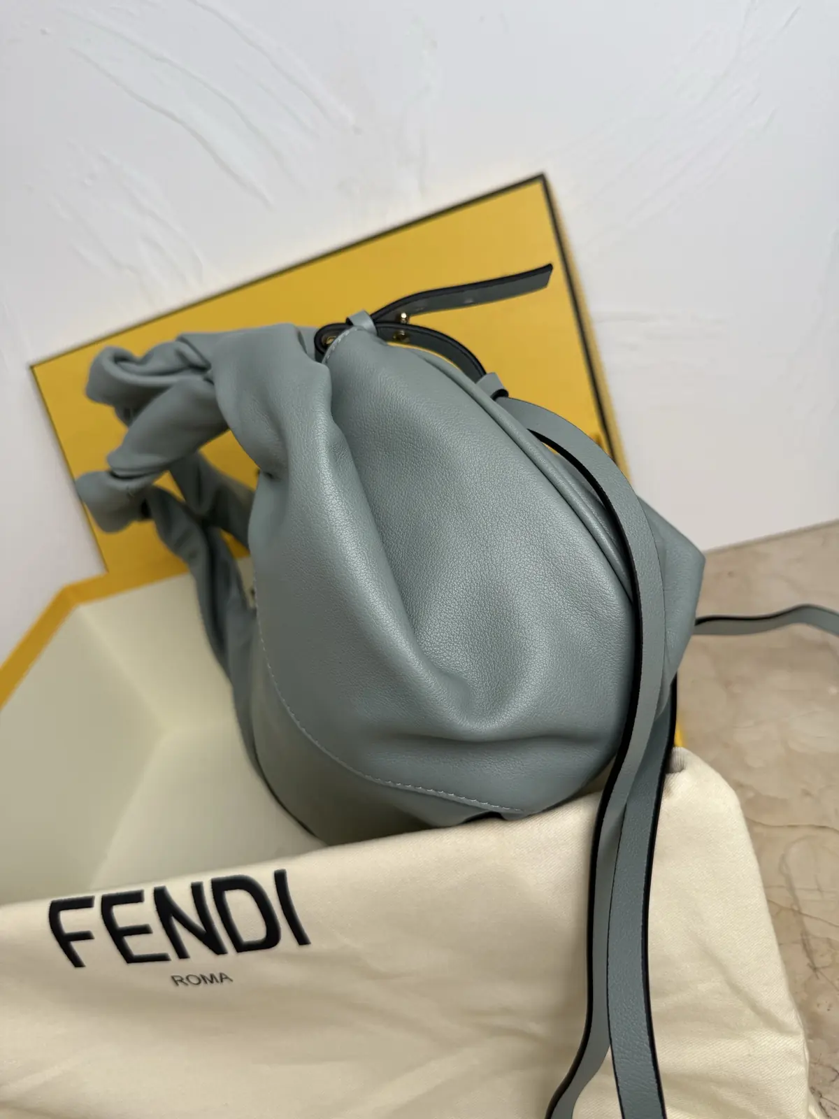 Fendi Style Black Leather Top Handle Bag Lookbook Reference image 3
