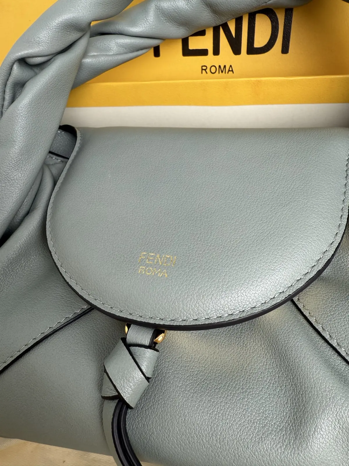 Fendi Style Black Leather Top Handle Bag Lookbook Reference image 4