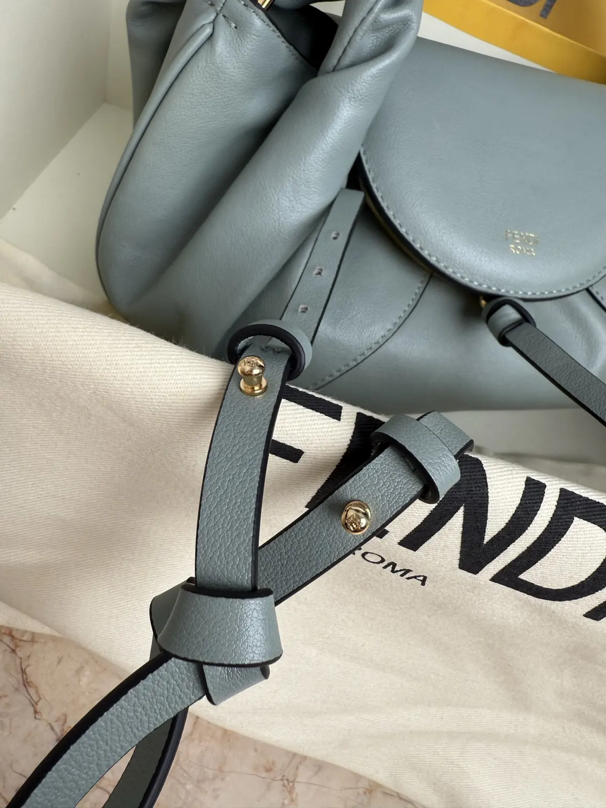 Fendi Style Black Leather Top Handle Bag Lookbook Reference image 5
