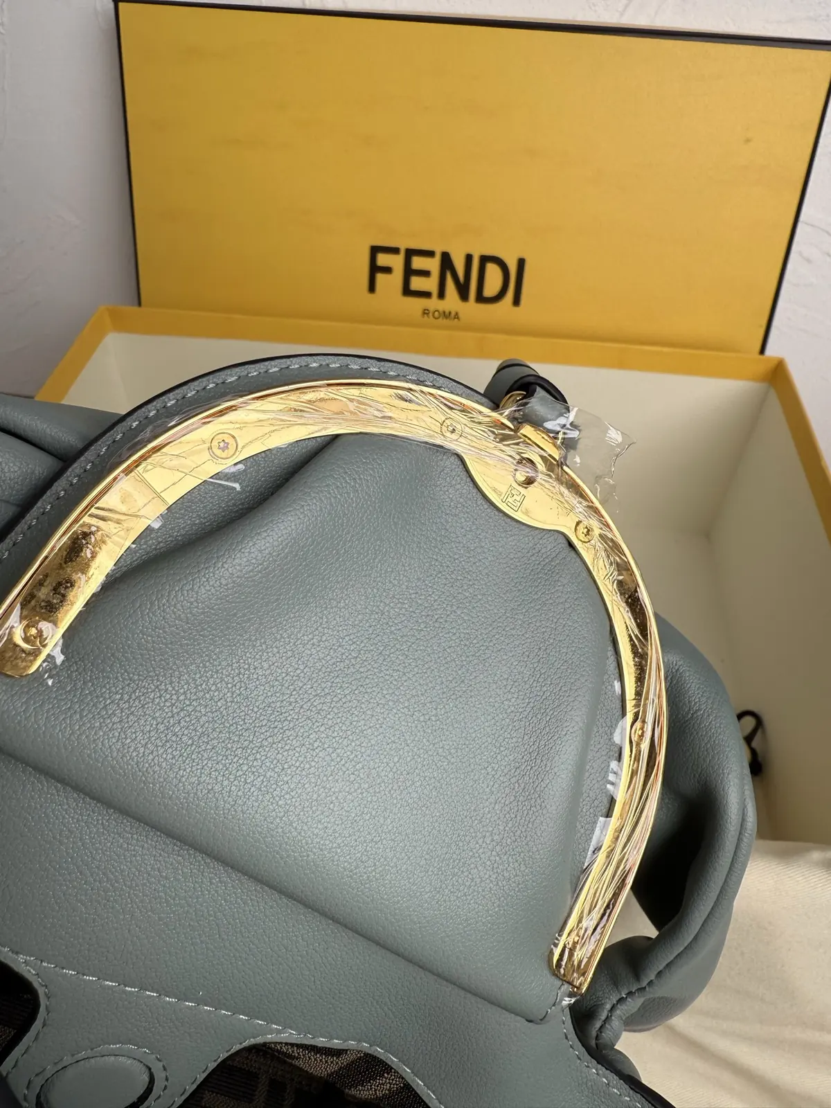 Fendi Style Black Leather Top Handle Bag Lookbook Reference image 6