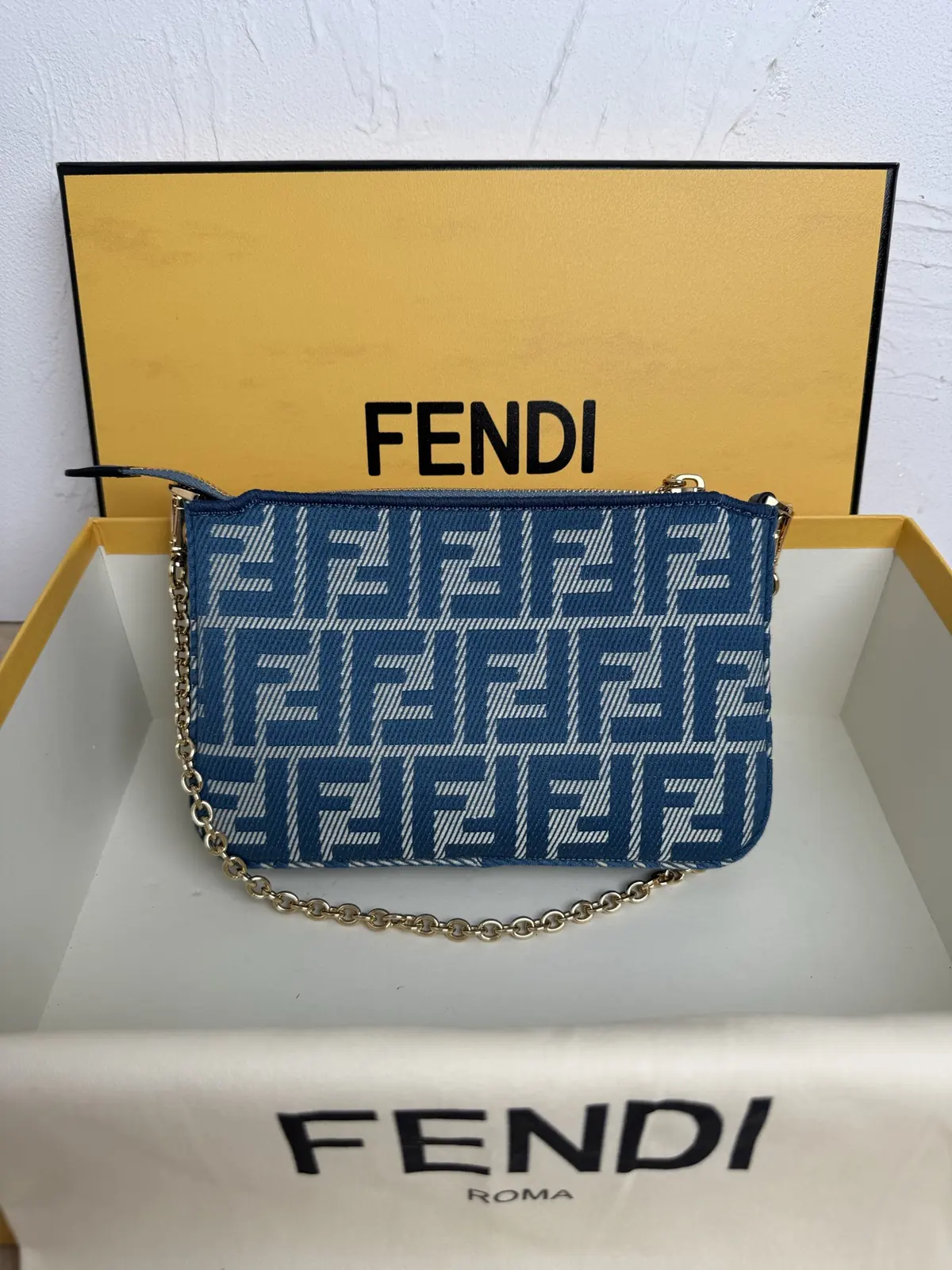 Fendi Style Blue Bag Lookbook Reference image 2