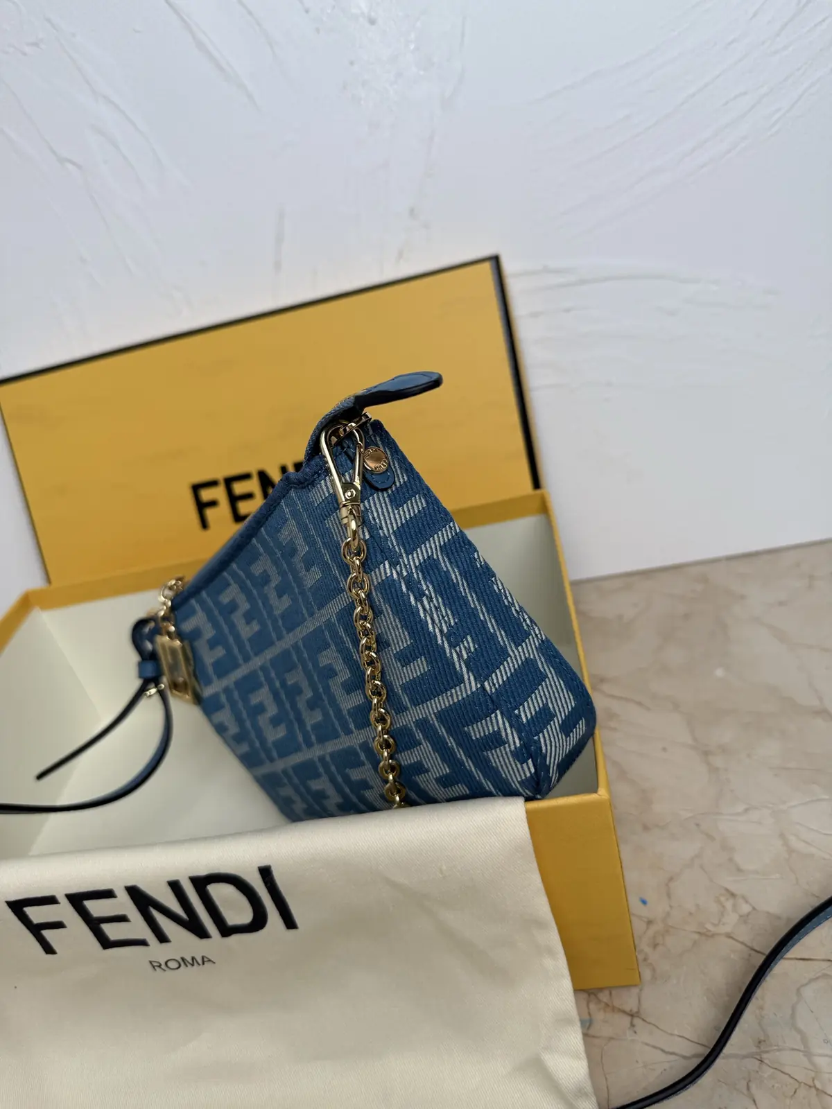 Fendi Style Blue Bag Lookbook Reference image 3