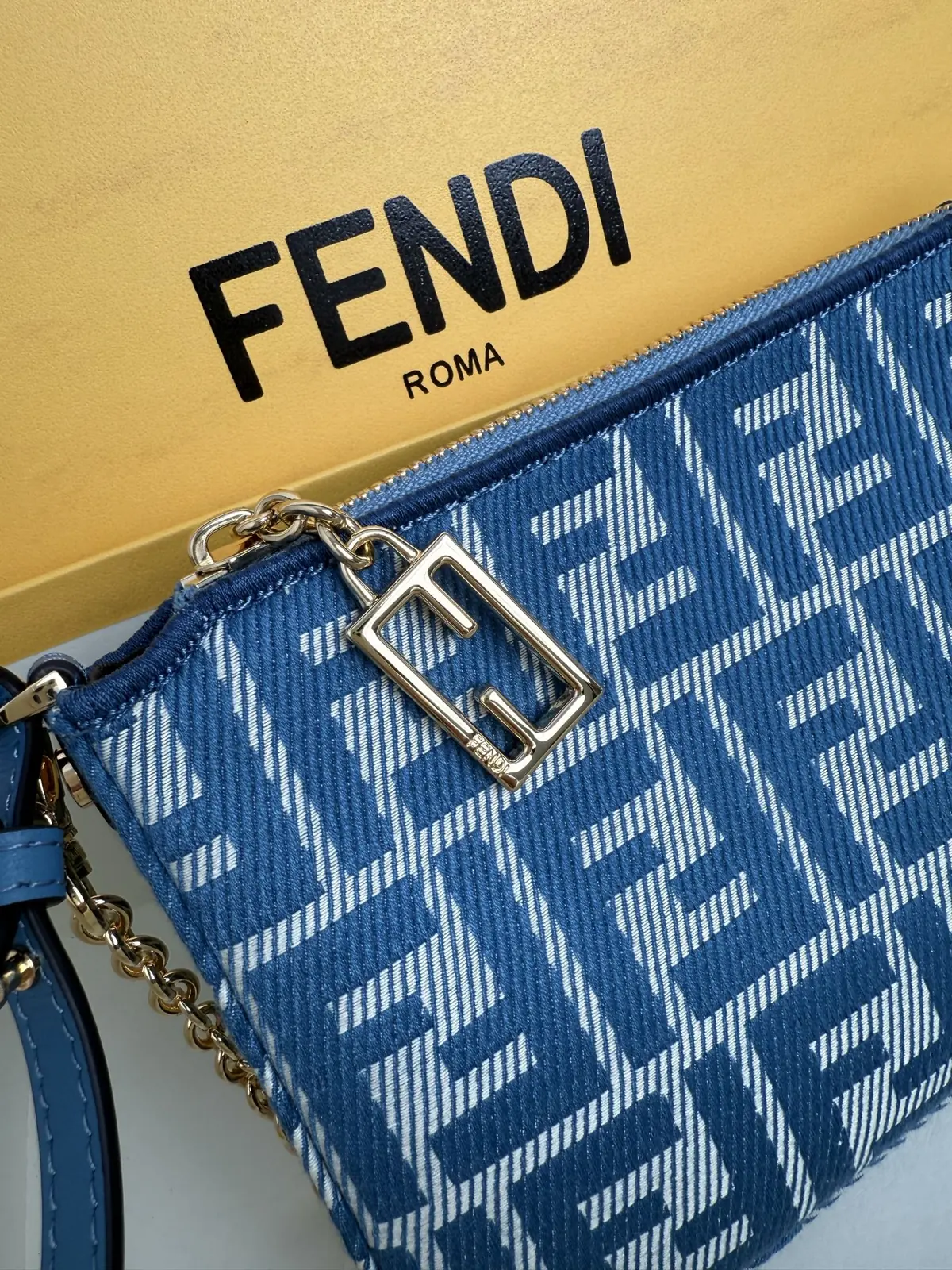 Fendi Style Blue Bag Lookbook Reference image 4