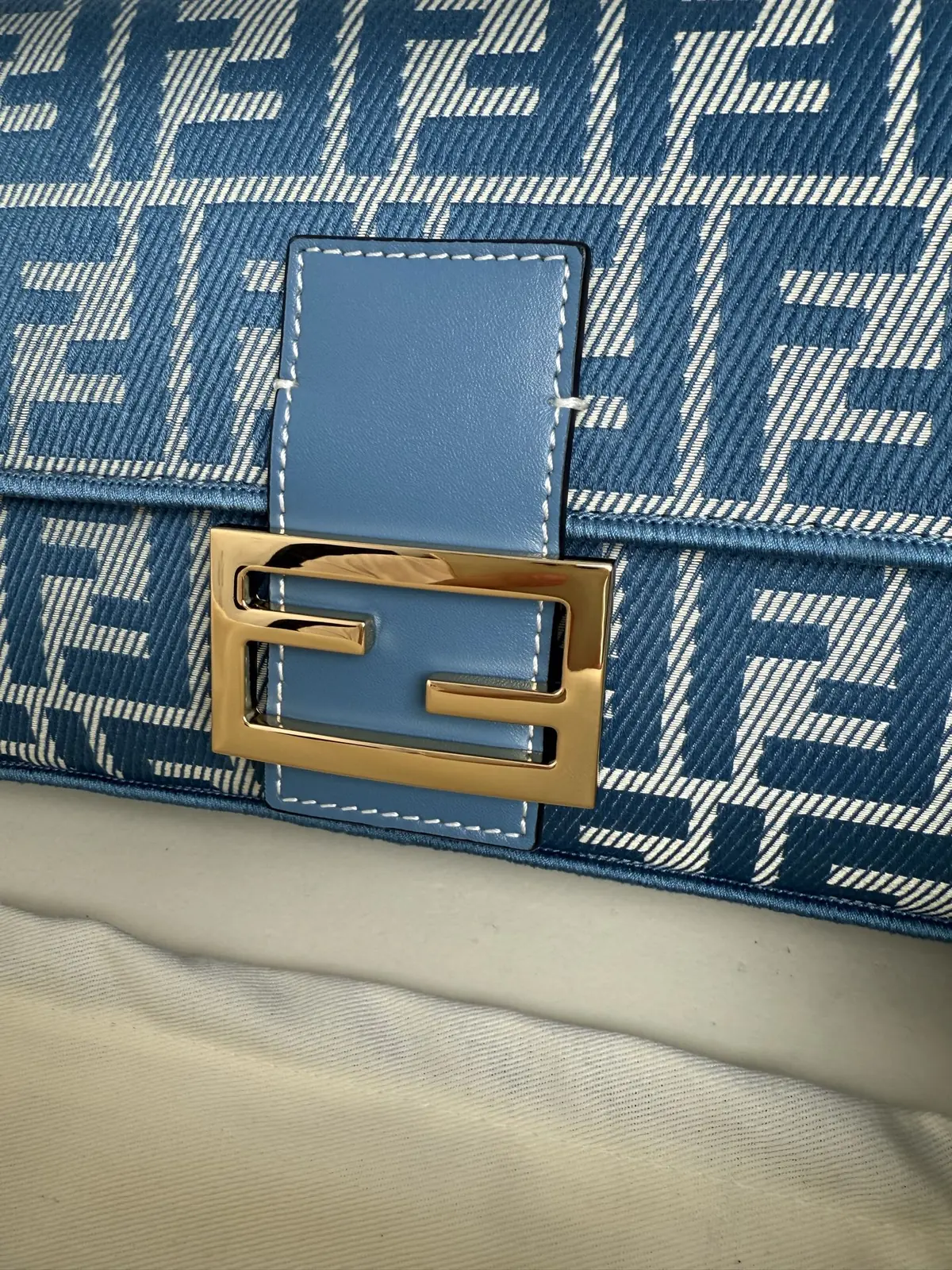 Fendi Style Blue Top Handle Bag Lookbook Reference image 4