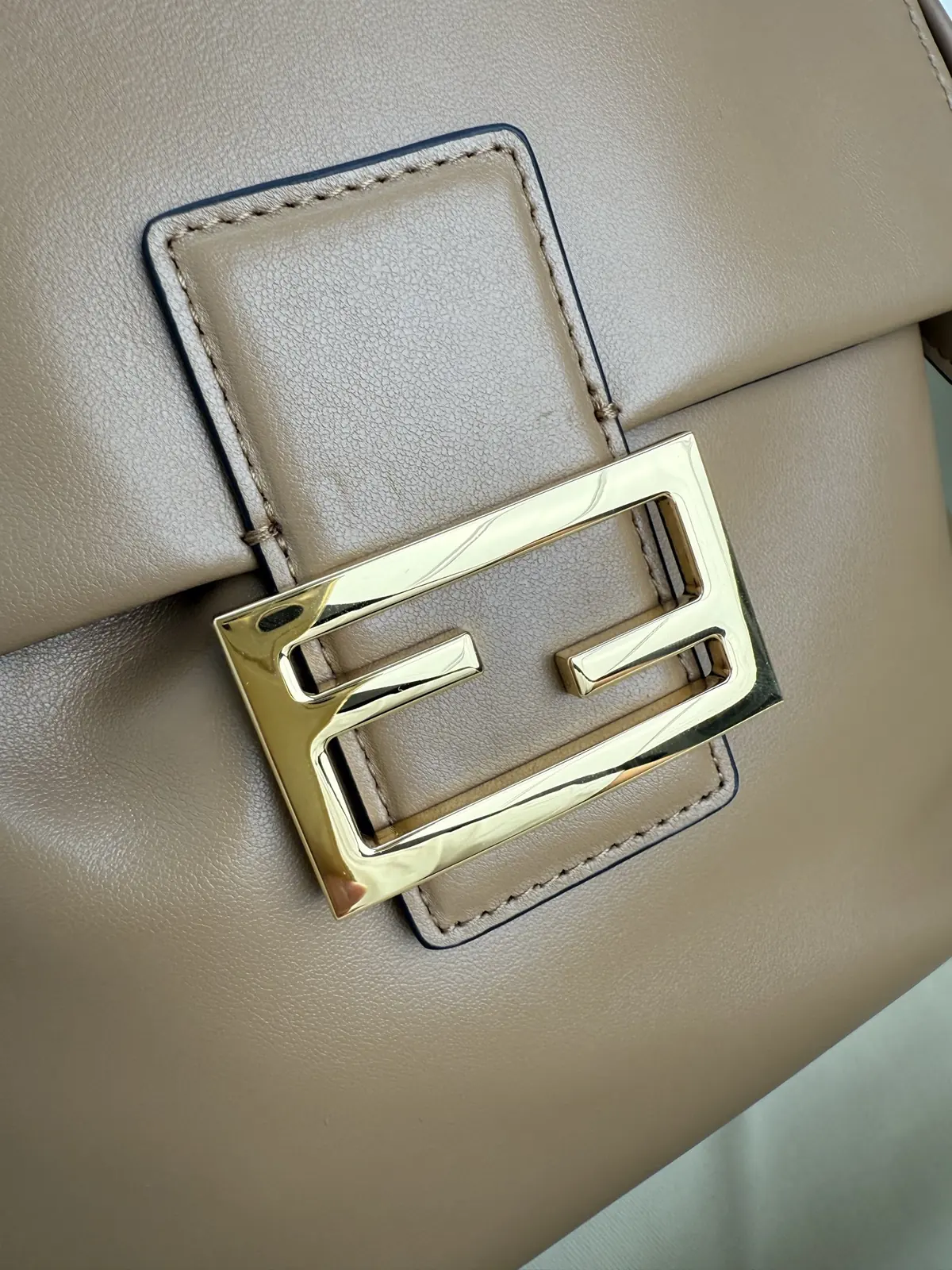 Fendi Style Brown Leather Backpack Lookbook Reference image 4