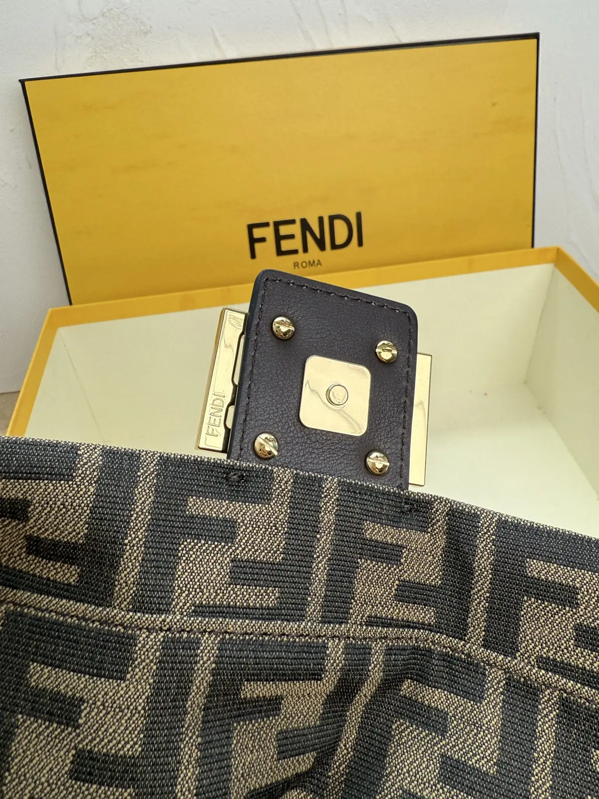 Fendi Style Brown Leather Backpack Lookbook Reference image 6