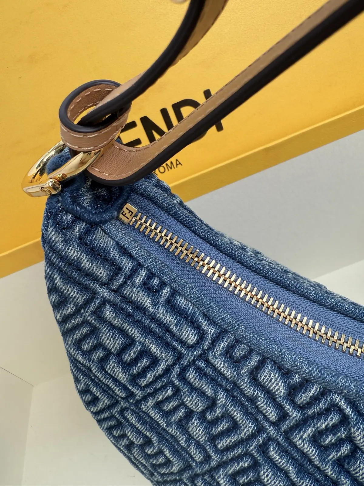 Fendi Style Denim Hobo Bag Lookbook Reference image 4