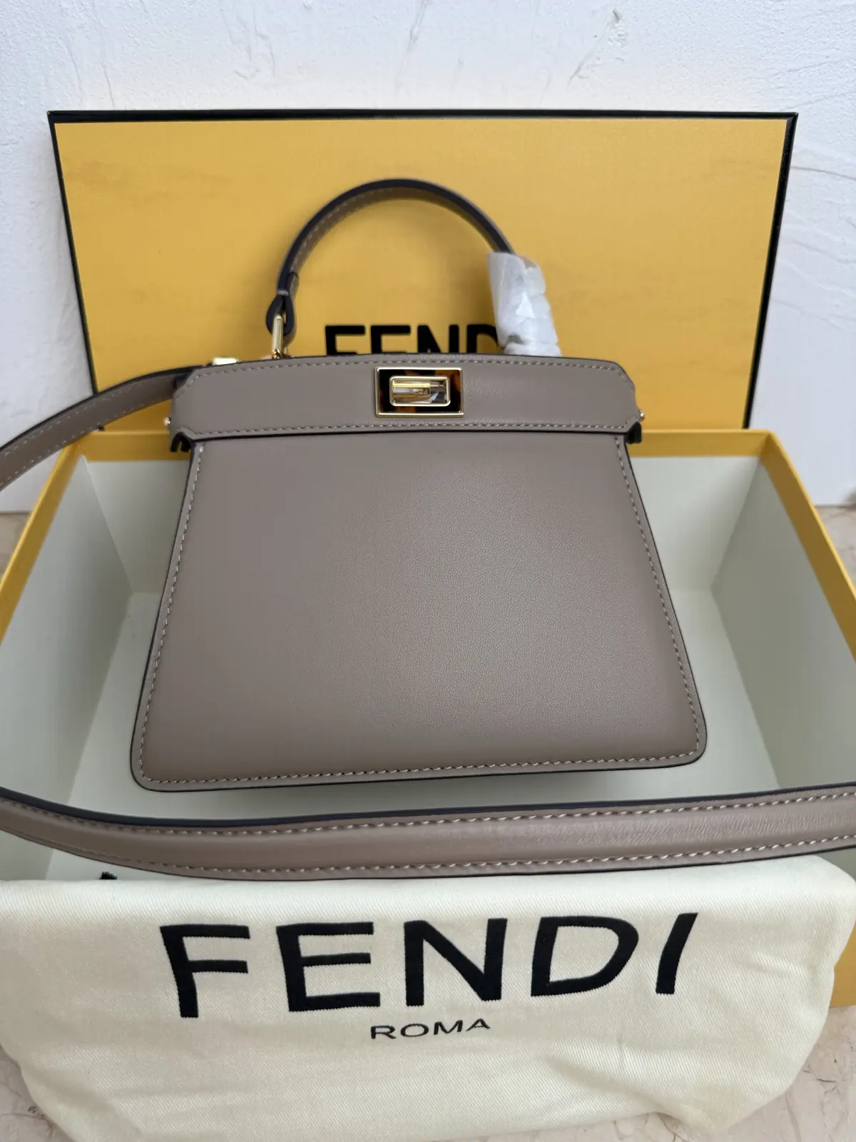 Fendi Style Grey Bag Lookbook Reference image 1