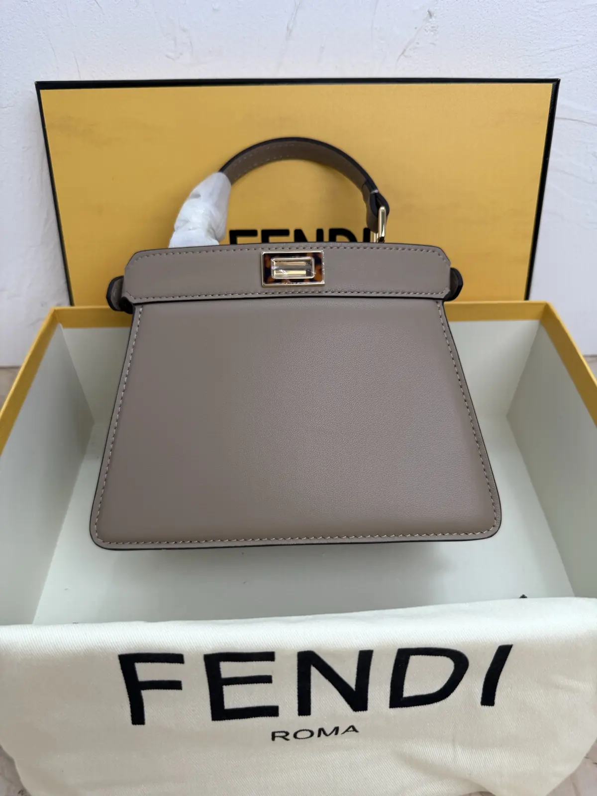 Fendi Style Grey Bag Lookbook Reference image 2