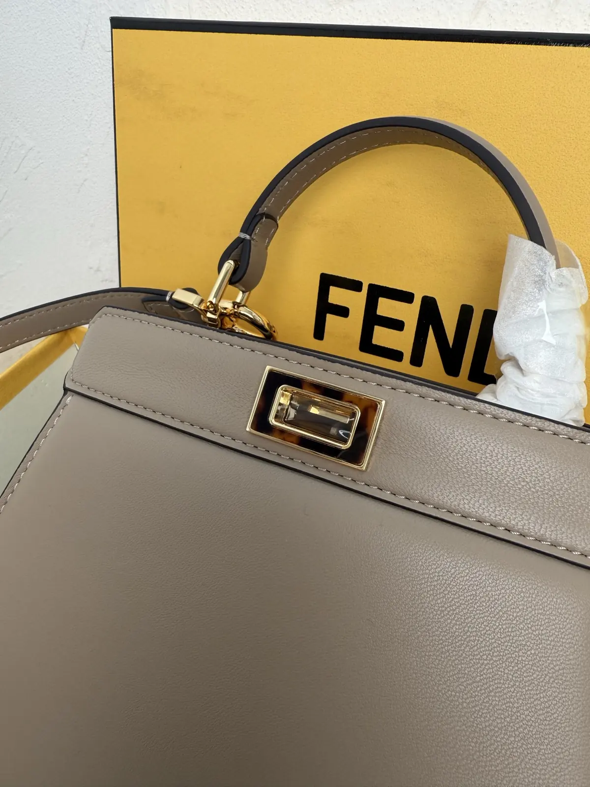 Fendi Style Grey Bag Lookbook Reference image 4