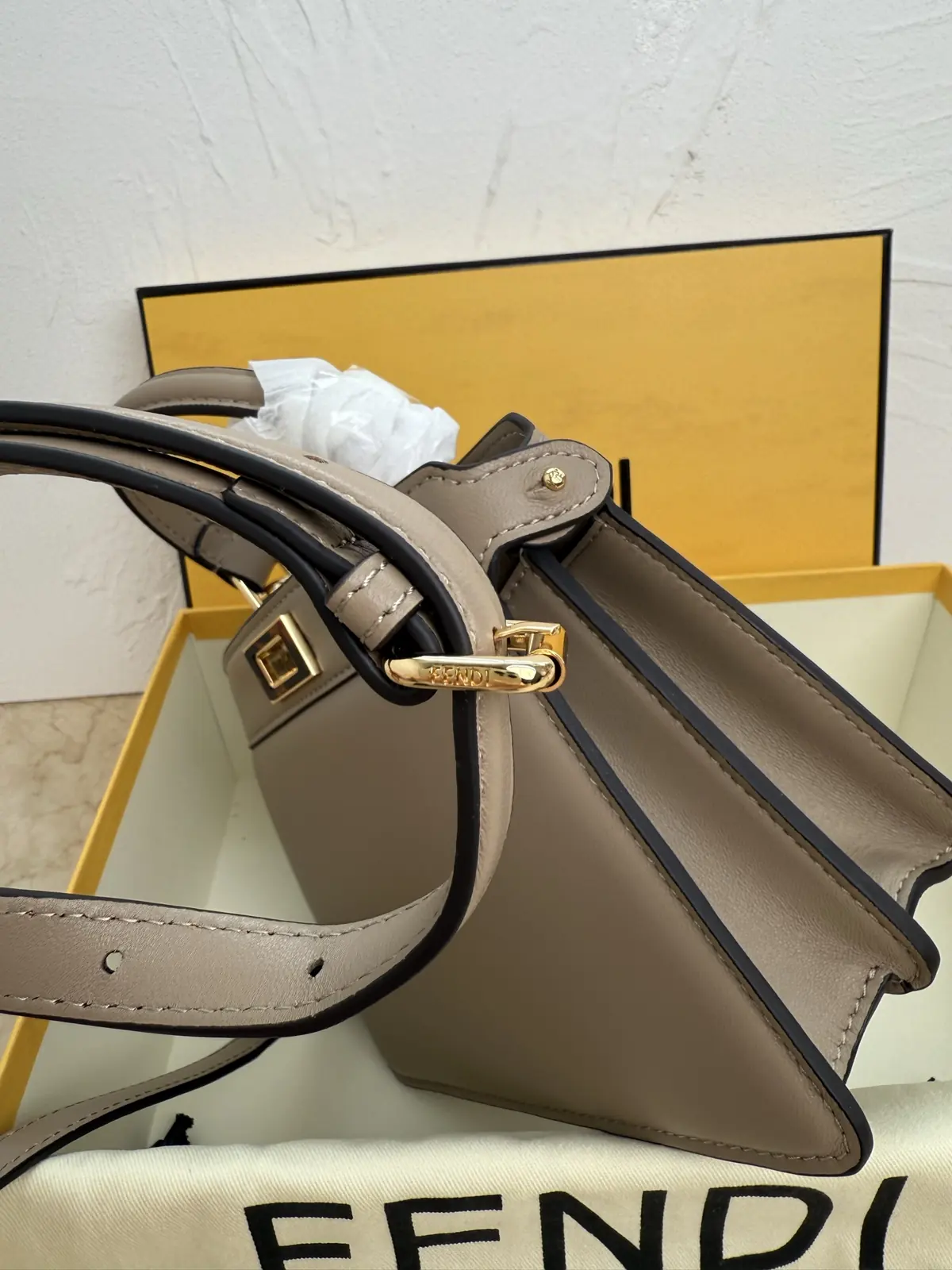 Fendi Style Grey Bag Lookbook Reference image 5