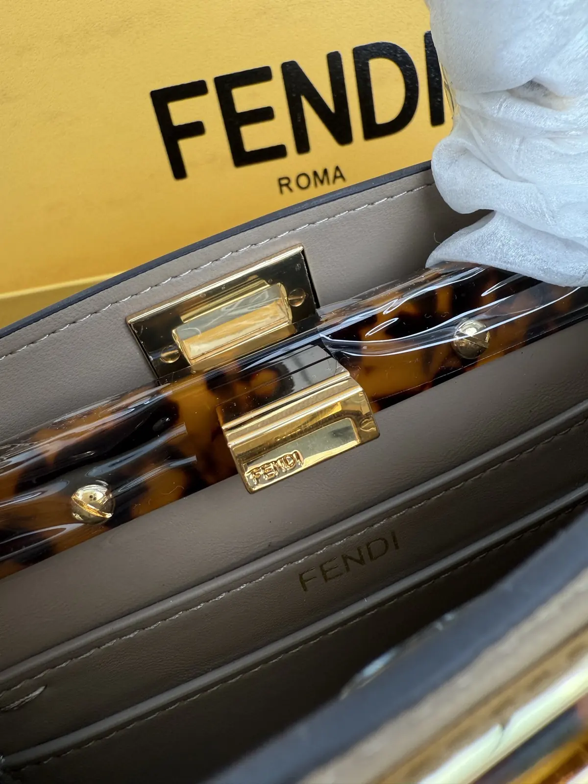 Fendi Style Grey Bag Lookbook Reference image 6