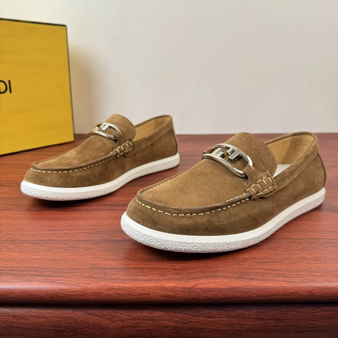 Fendi Style Leather Men's Shoes Lookbook Reference image 3