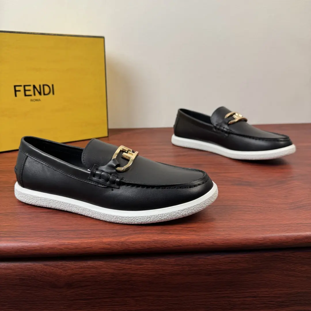 Fendi Style Leather Men's Shoes Lookbook Reference image 1