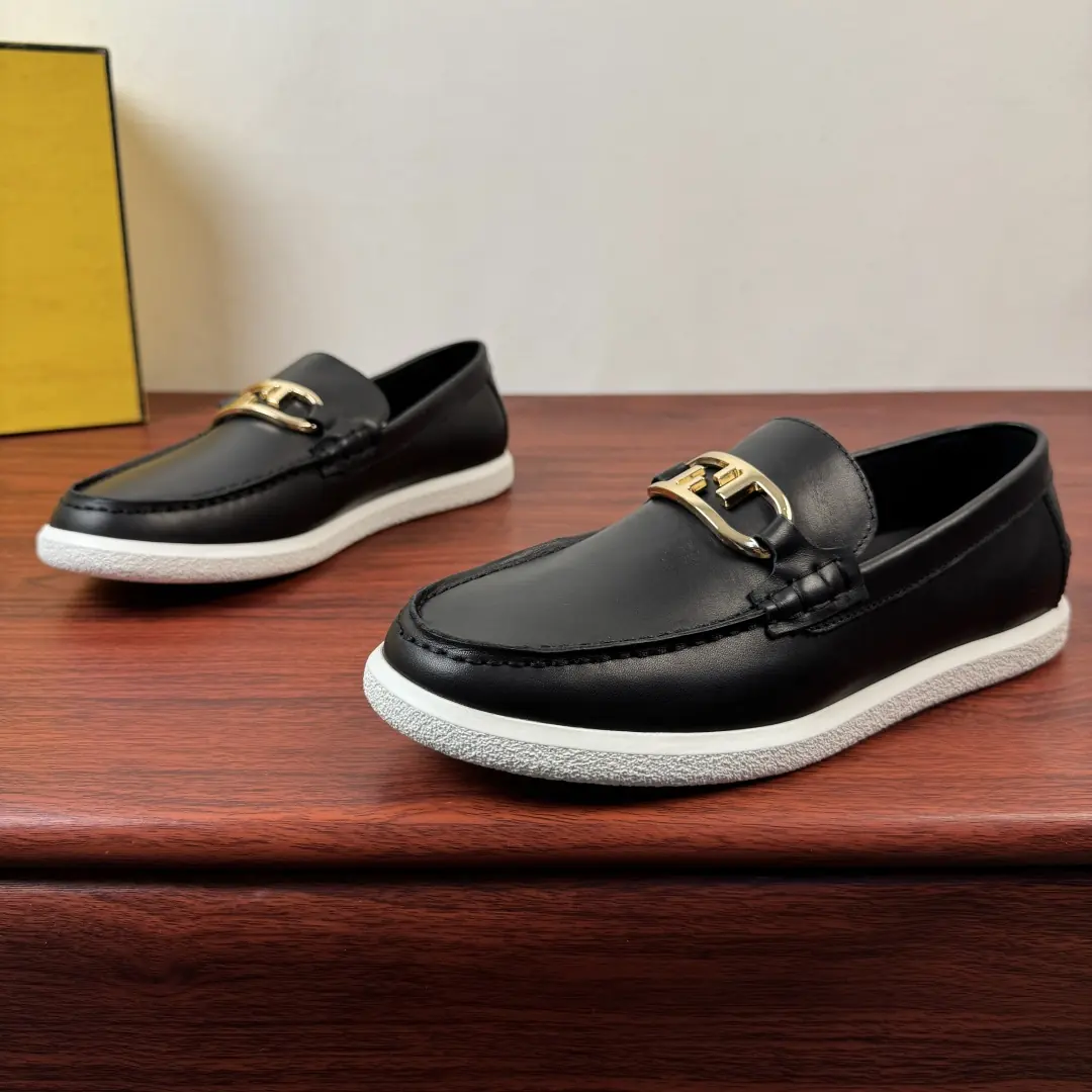 Fendi Style Leather Men's Shoes Lookbook Reference image 3