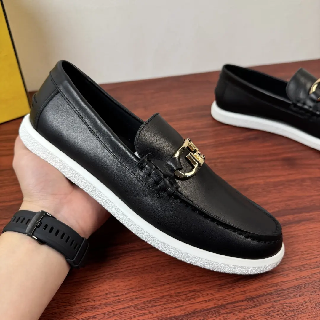 Fendi Style Leather Men's Shoes Lookbook Reference image 4