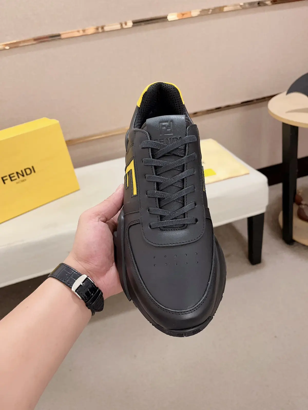 Fendi Style Leather Men's Shoes Lookbook Reference image 2