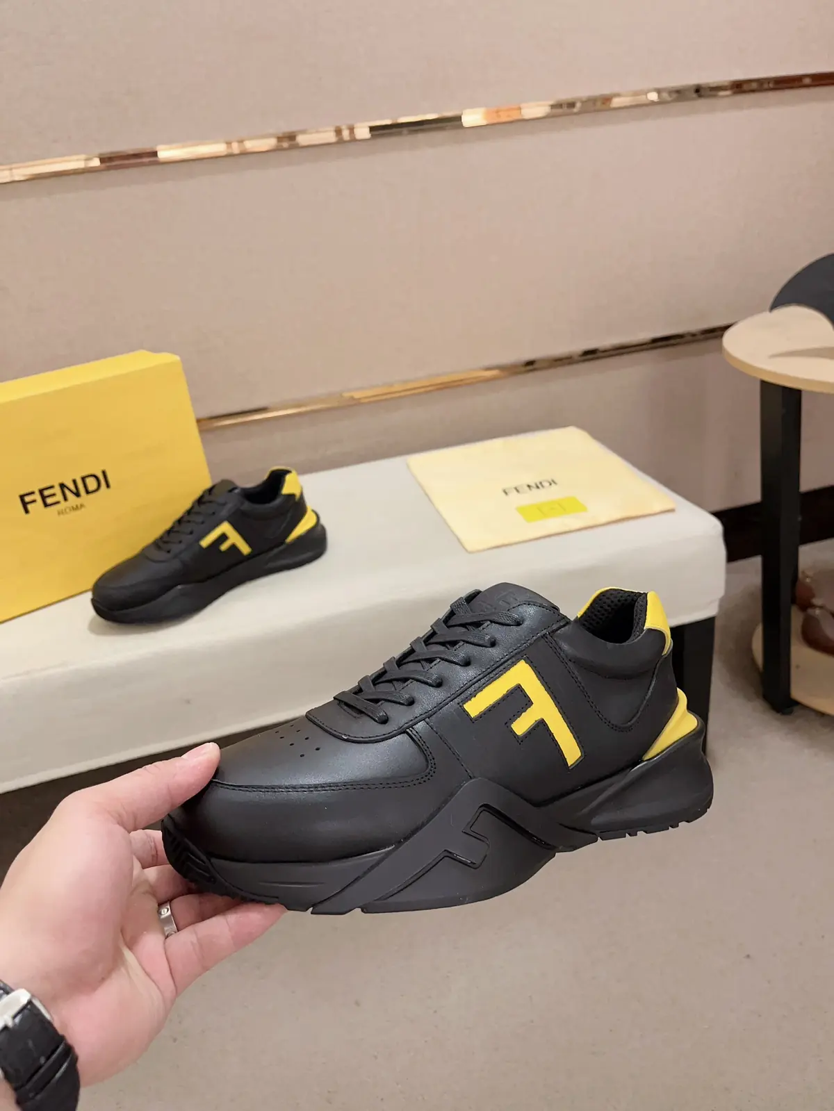 Fendi Style Leather Men's Shoes Lookbook Reference image 3