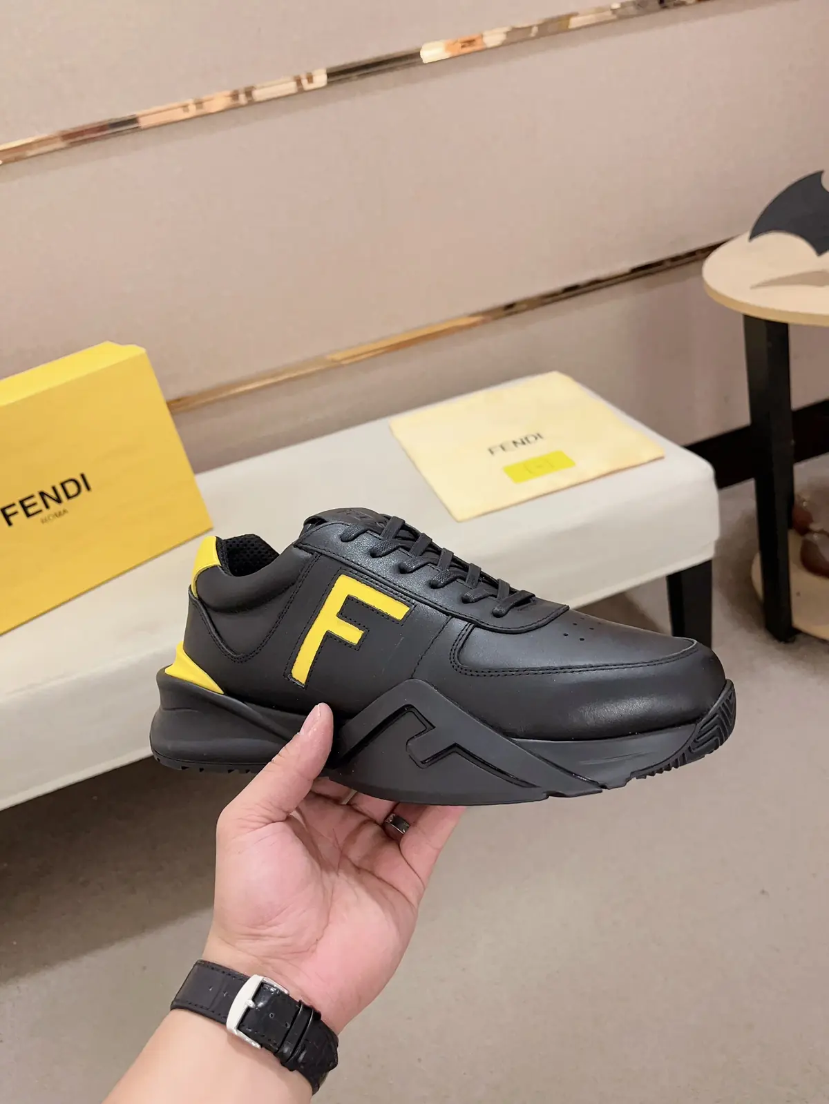 Fendi Style Leather Men's Shoes Lookbook Reference image 4