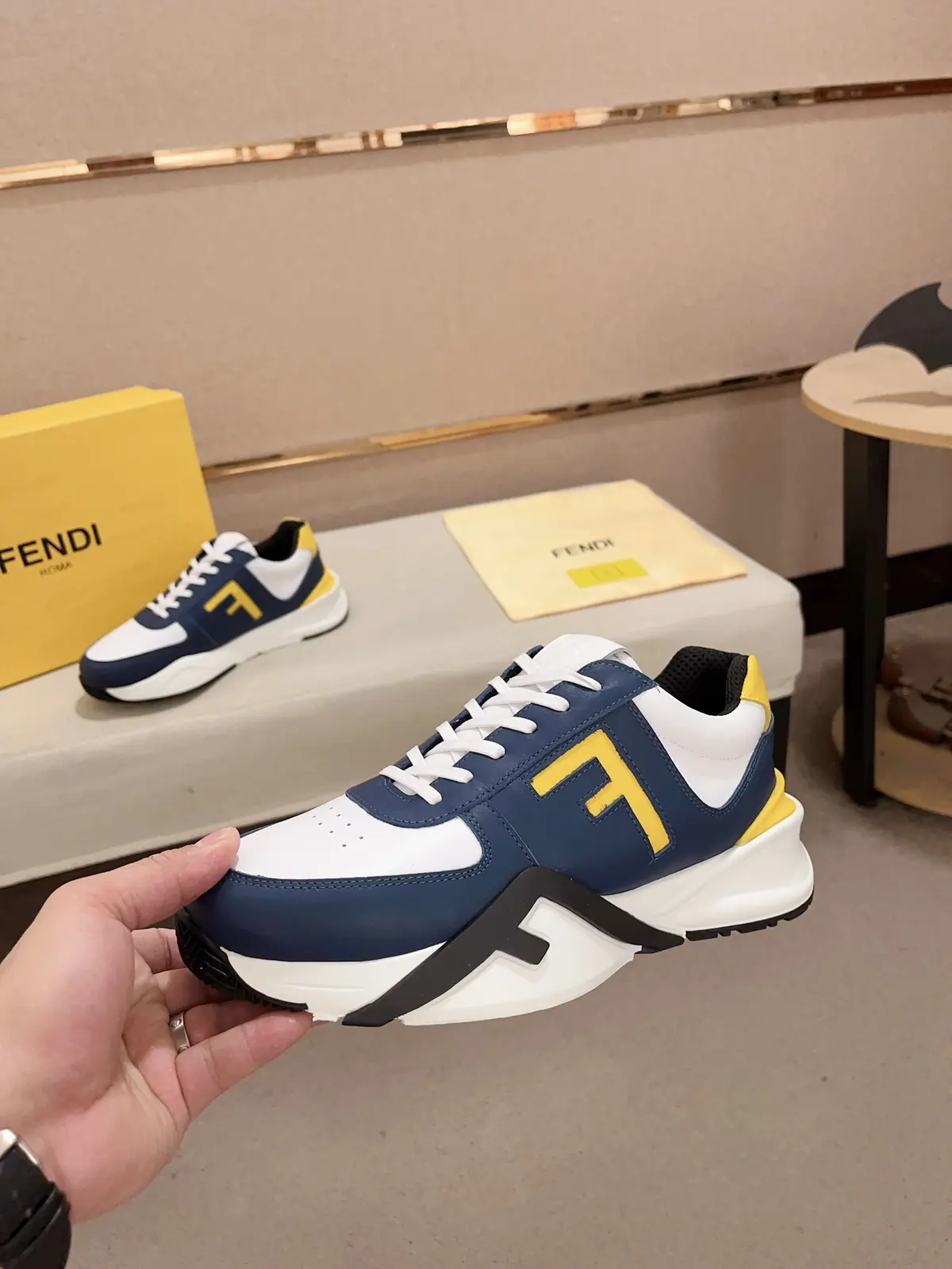 Fendi Style Leather Men's Shoes Lookbook Reference image 3