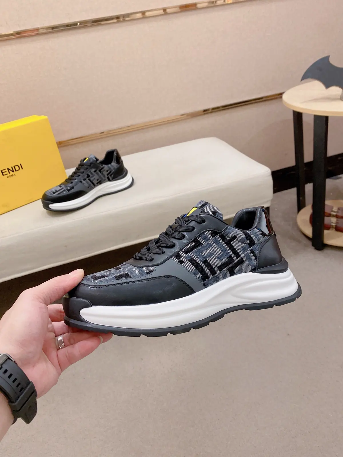 Fendi Style Leather Men's Shoes Lookbook Reference image 3