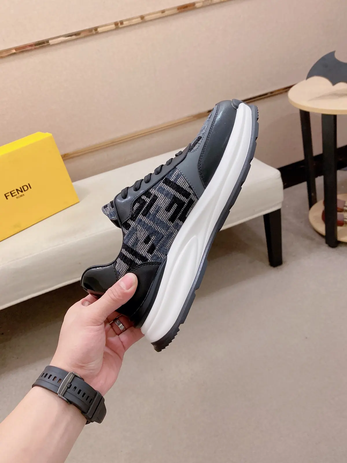 Fendi Style Leather Men's Shoes Lookbook Reference image 5