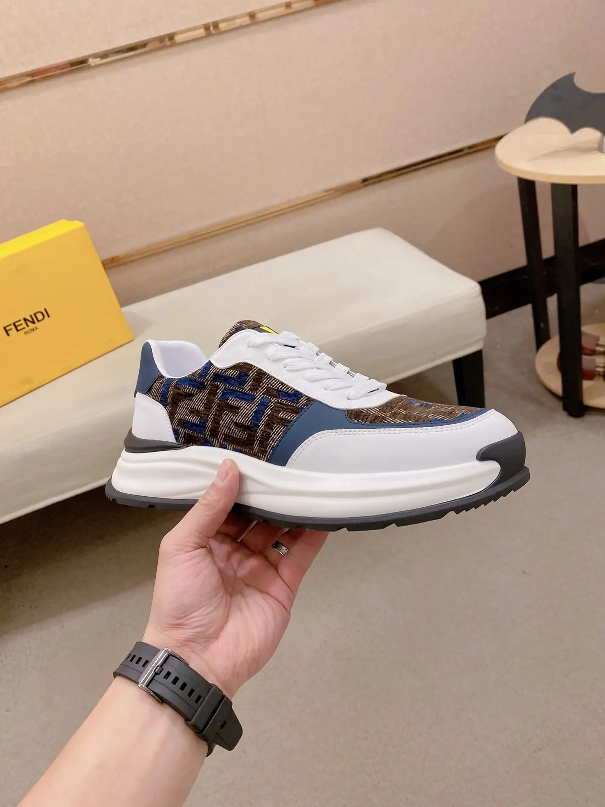 Fendi Style Leather Men's Shoes Lookbook Reference image 4