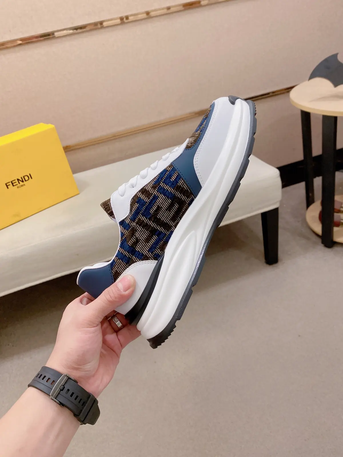 Fendi Style Leather Men's Shoes Lookbook Reference image 5