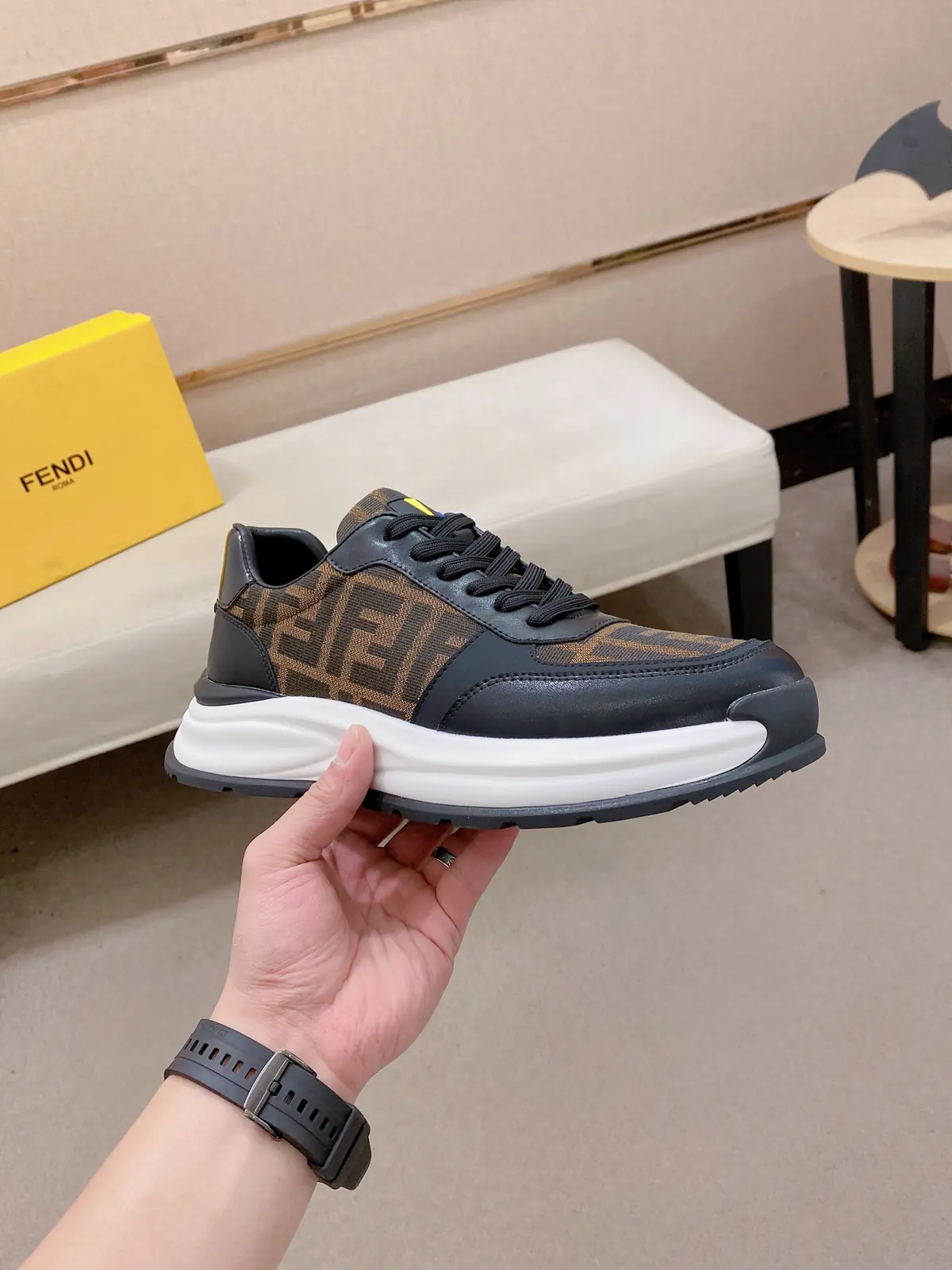 Fendi Style Leather Men's Shoes Lookbook Reference image 4